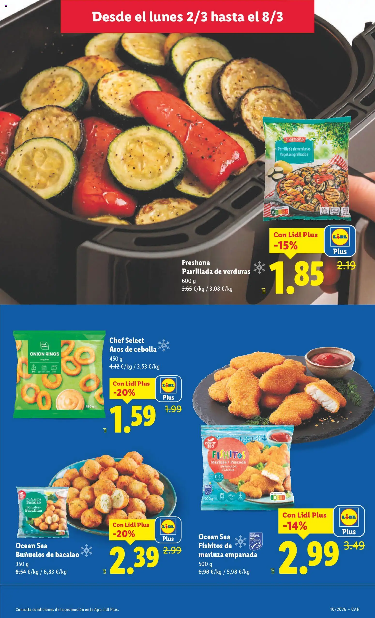 Lidl folleto │ válido desde el 02.03.2026 | Página: 7 | Productos: Queso, Barbacoa, Canelones, Nuggets