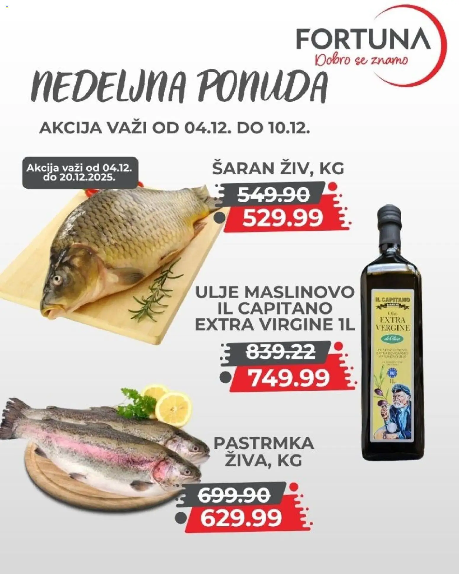 Fortuna Market katalog - važi od 04.12.2025 | Strana: 2 | Proizvode: Pastrmka, Ulje