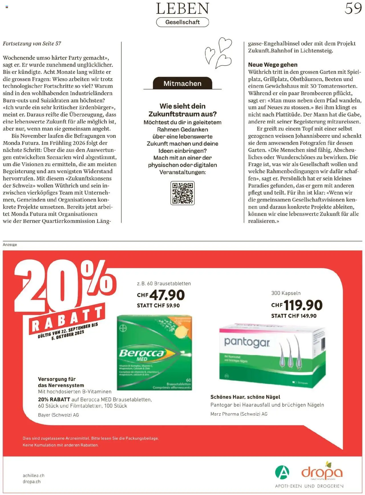 Migros Magazin – gültig ab 22.09.2025 | Seite: 59 | Produkte: Spiel
