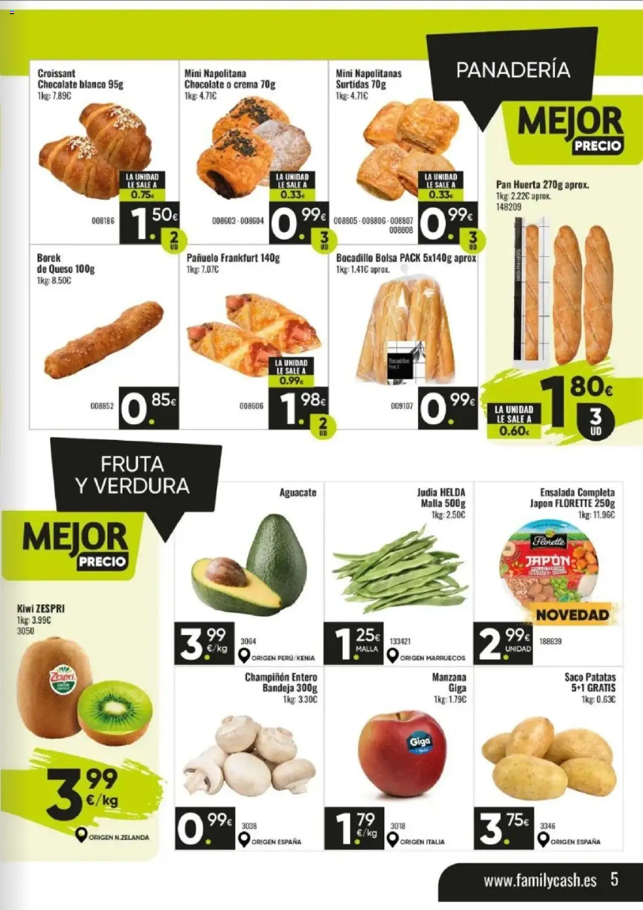 Family Cash folleto │ válido desde el 09.06.2025 | Página: 5 | Productos: Pan, Chocolate, Crema, Bandeja