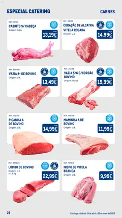 Pré-visualização Makro Especial Catering válido de 15.04.2026 | Página: 26 | Produtos: Vitela, Cabrito, Lombo, Carne