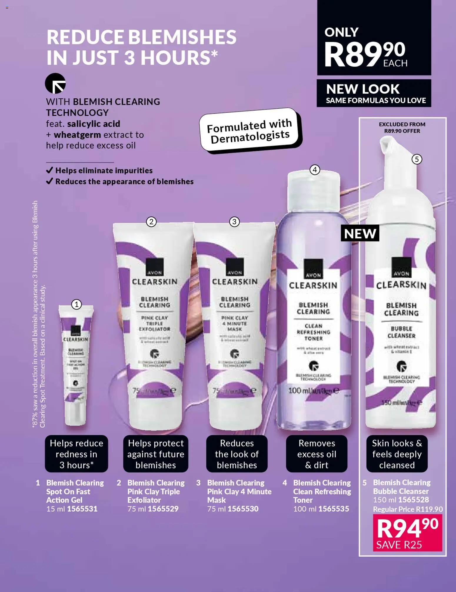 New Avon catalogue – valid from 01.01.2026 | Page: 133 | Products: Toner, Oil, Mask, Clay