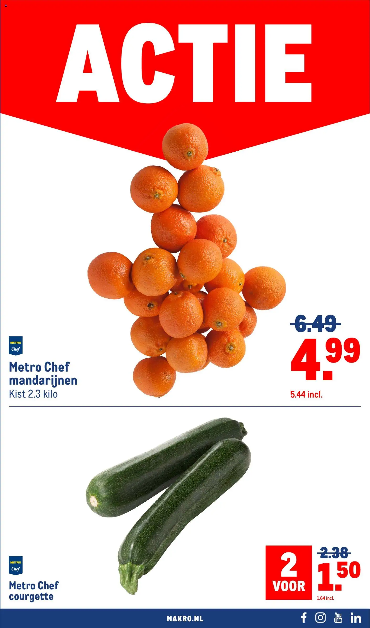 {H1} | Pagina: 7 | Producten: Courgette, Mandarijnen