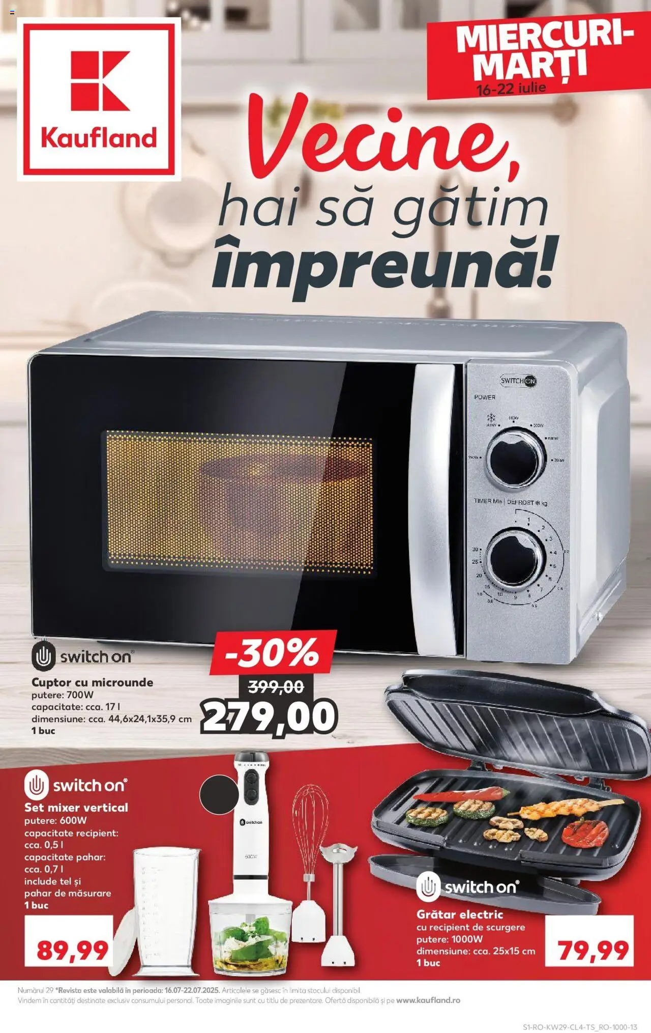 Catalog Kaufland - Sfântu Gheorghe Nonfood – valabil de la 16.07.2025 | Pagină: 1 | Produse: Cuptor, Cuptor Cu Microunde, Grill, Grătar