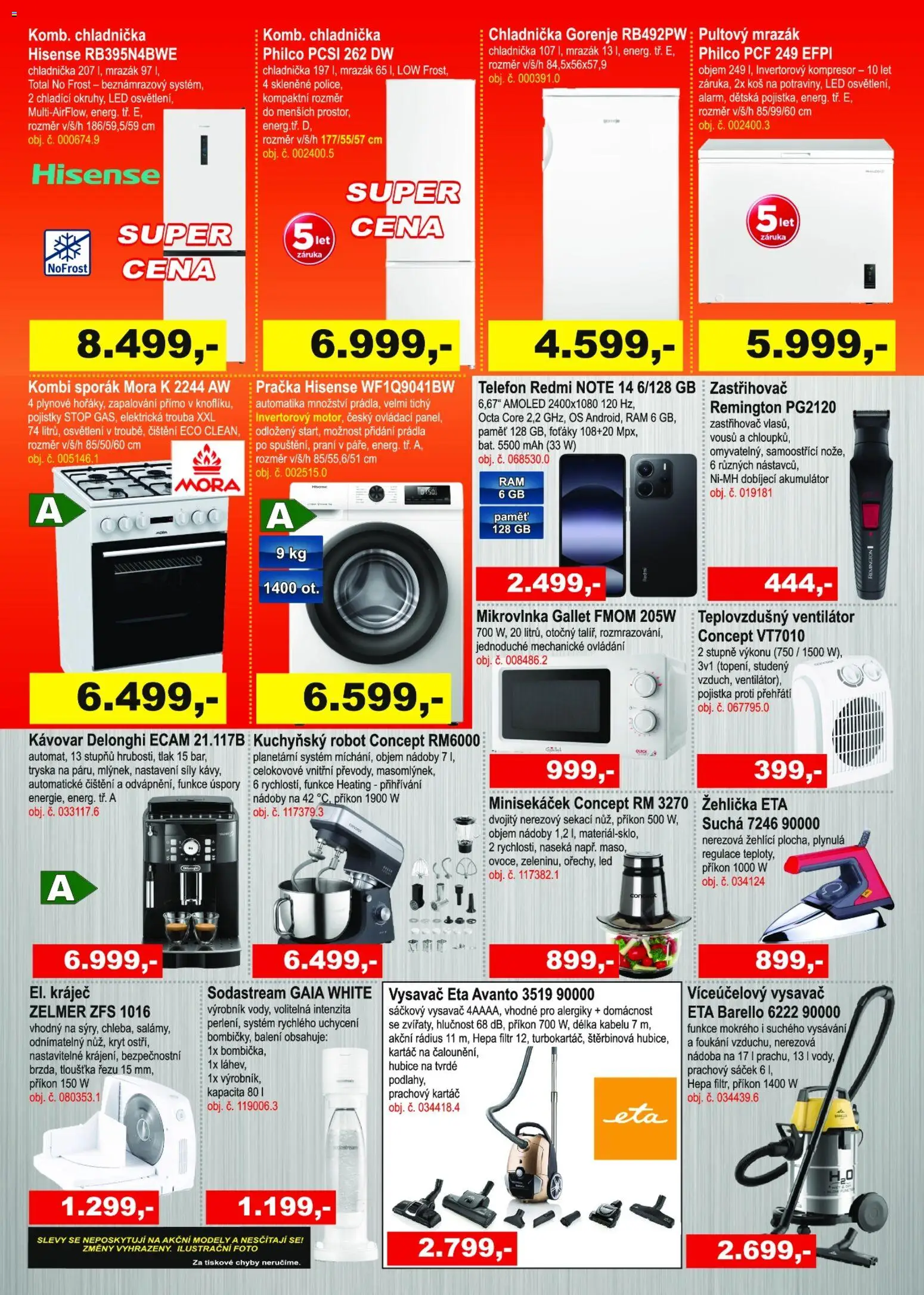 Elektro Spáčil leták od 14.01.2026 | Strana: 2 | Produkty: Mrazák, Sodastream, Sporák, Sáček