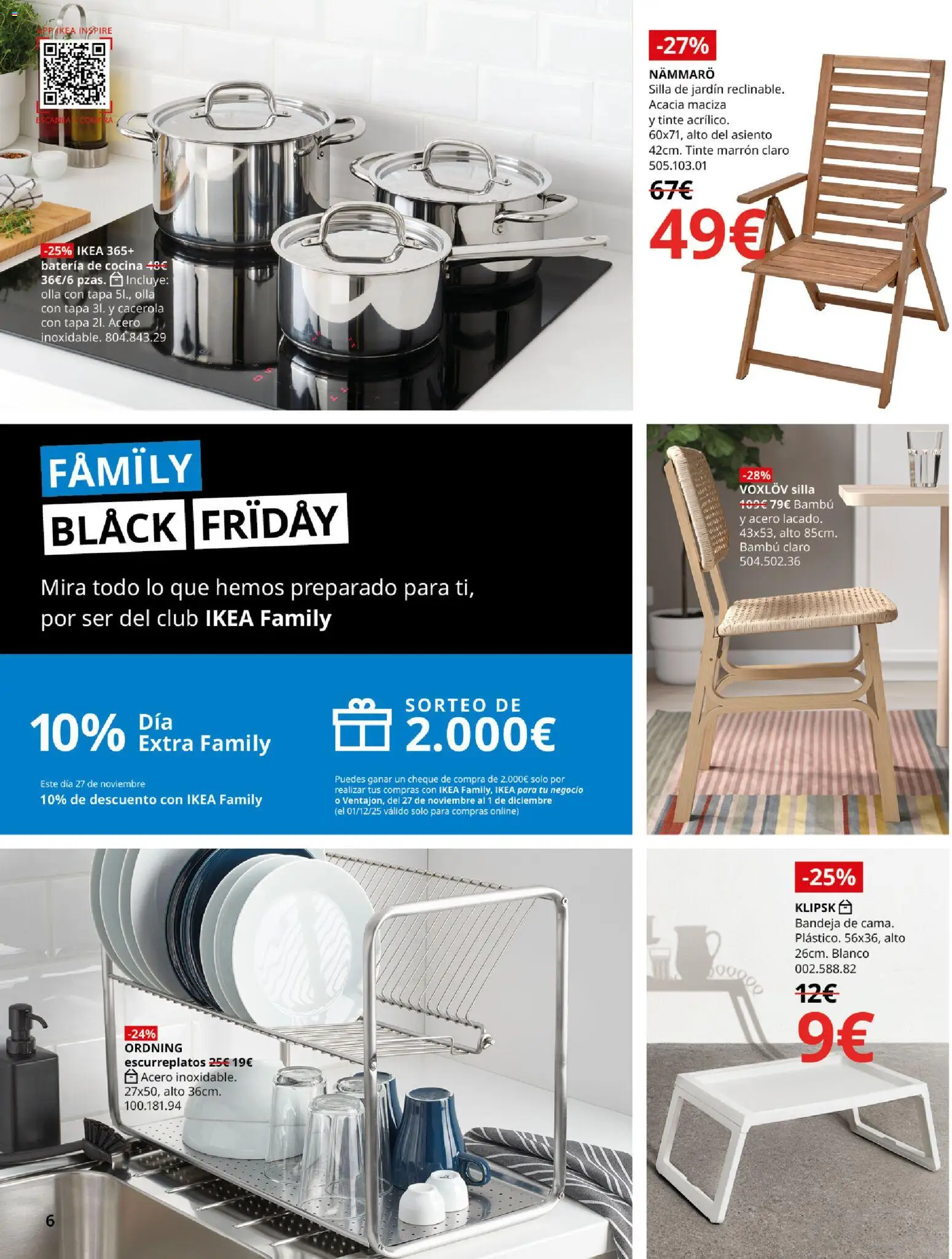 Catálogo IKEA Black Friday │ válido desde el 27.11.2025 | Página: 6 | Productos: Tinte, Cocina, Silla, Batería
