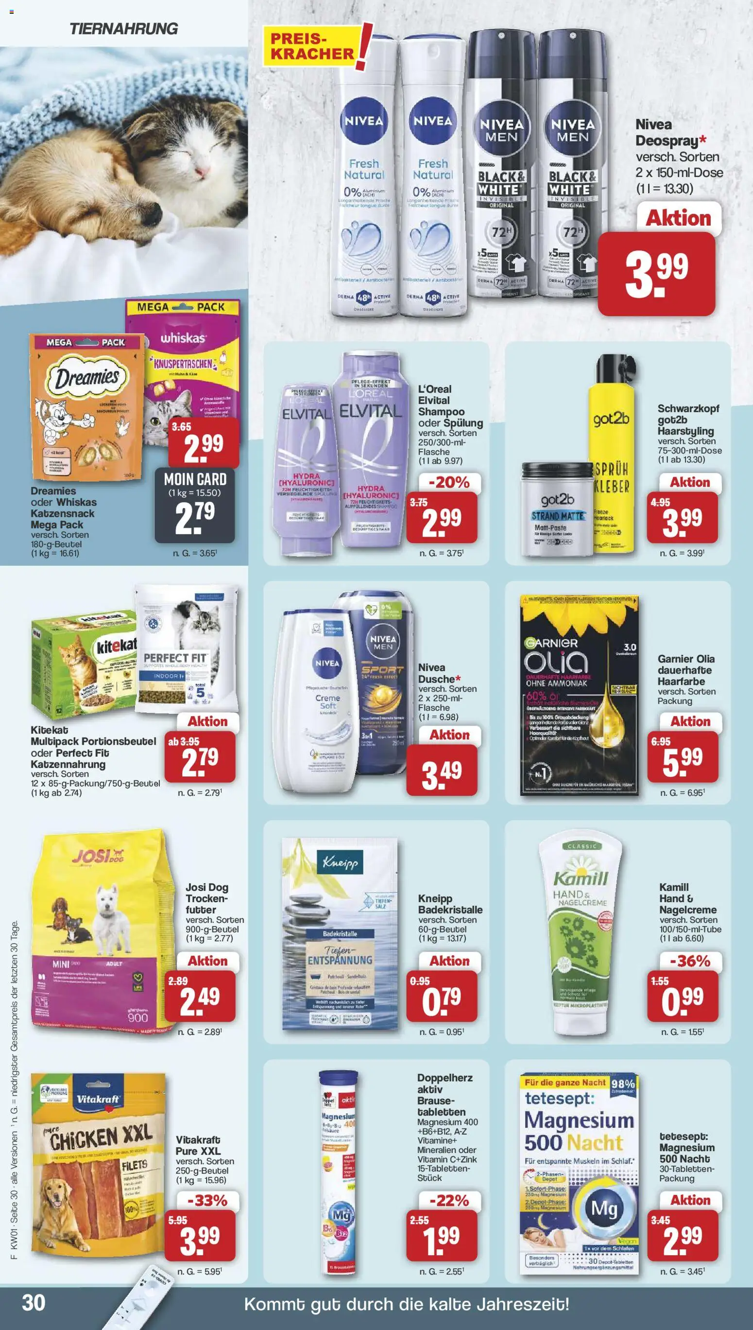 Famila Nordwest Prospekt 	 – gültig ab 29.12.2025 | Seite: 32 | Produkte: Shampoo, Spülung, Haarfarbe, Creme