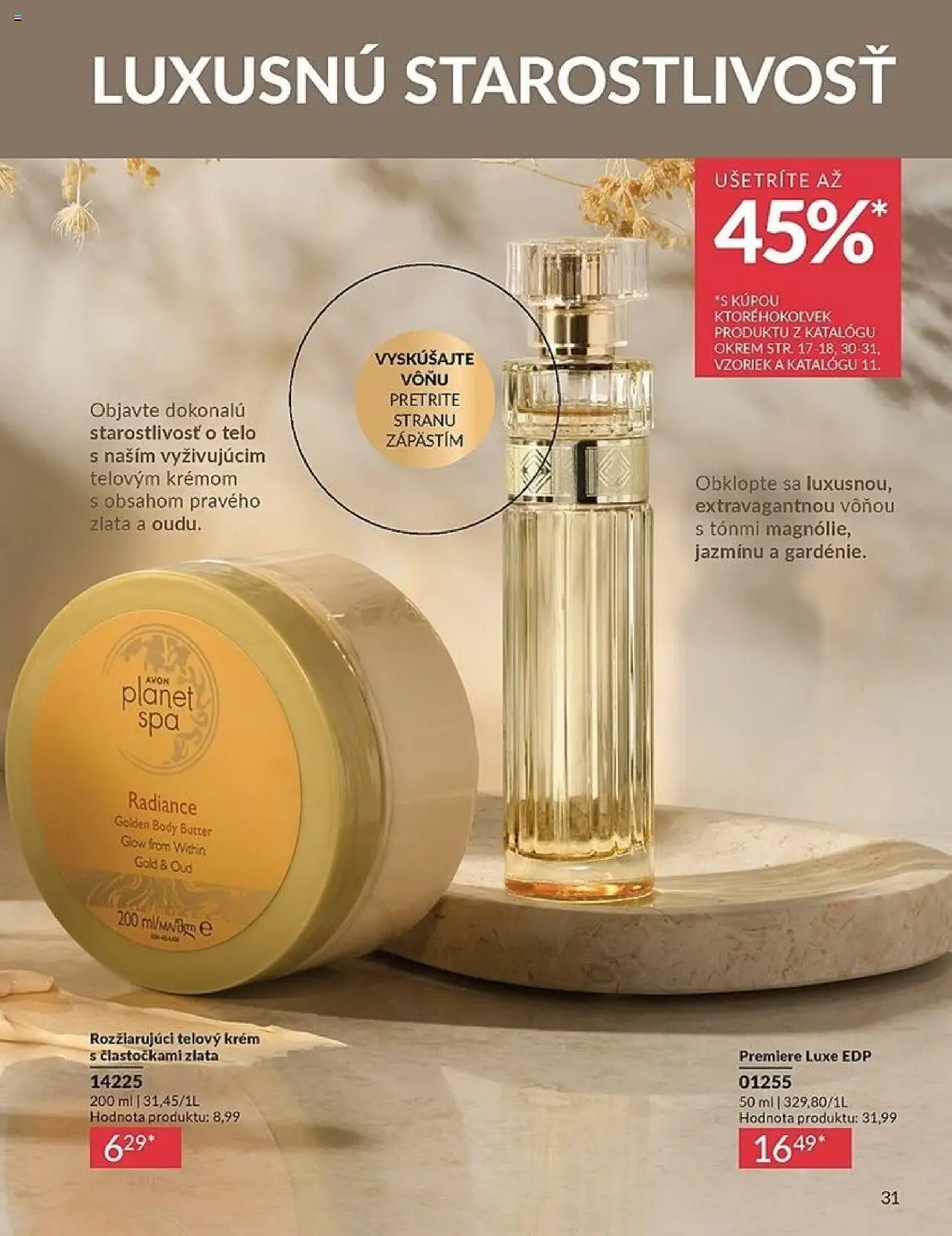 Nové Avon akcie – leták je platný od 01.10.2025 | Strana: 31 | Produkty: Telový krém, Krém