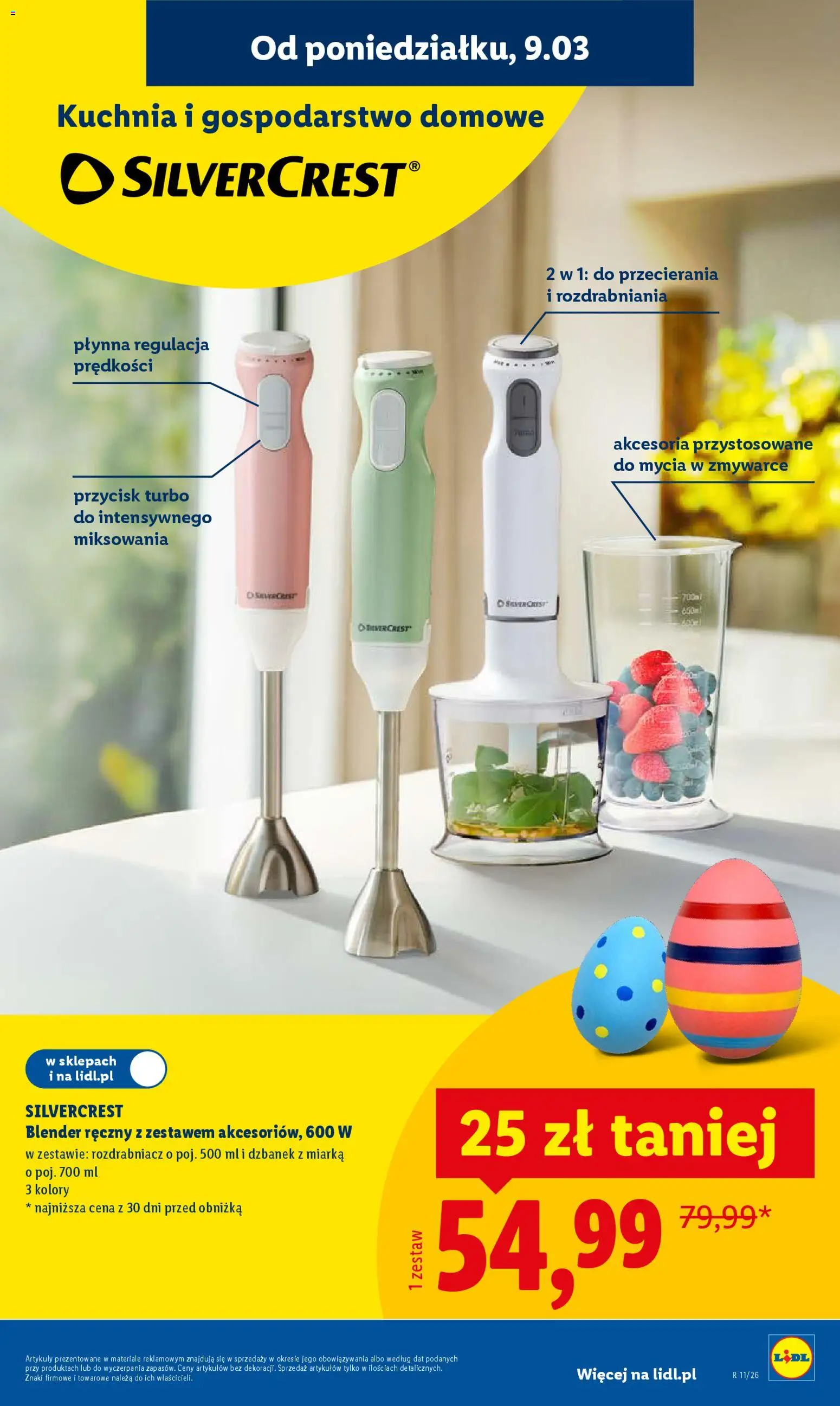 Lidl Katalog od 09.03.2026 | Strona: 15 | Produkty: Dzbanek, Blender ręczny, Blender