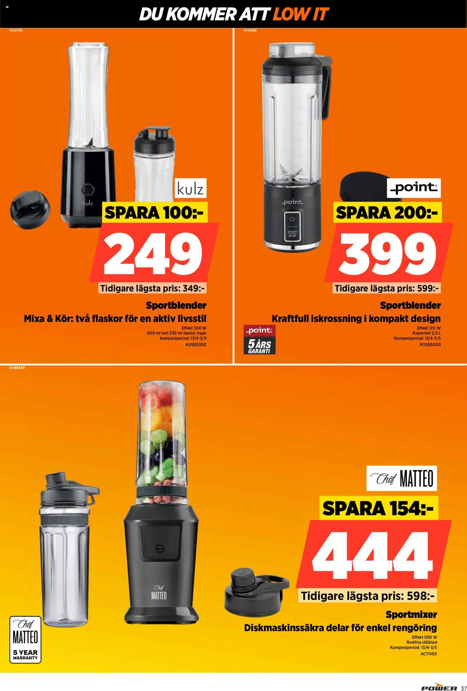 Power reklamblad aktuell från 20.04.2026 | Sida: 37