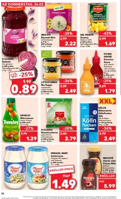Kaufland DE - DE Folder  - Voorbeeld van een folder van Kaufland DE, geldig van 26.02.2026 | Pagina: 36 | Producten: Ananas, Nescafe