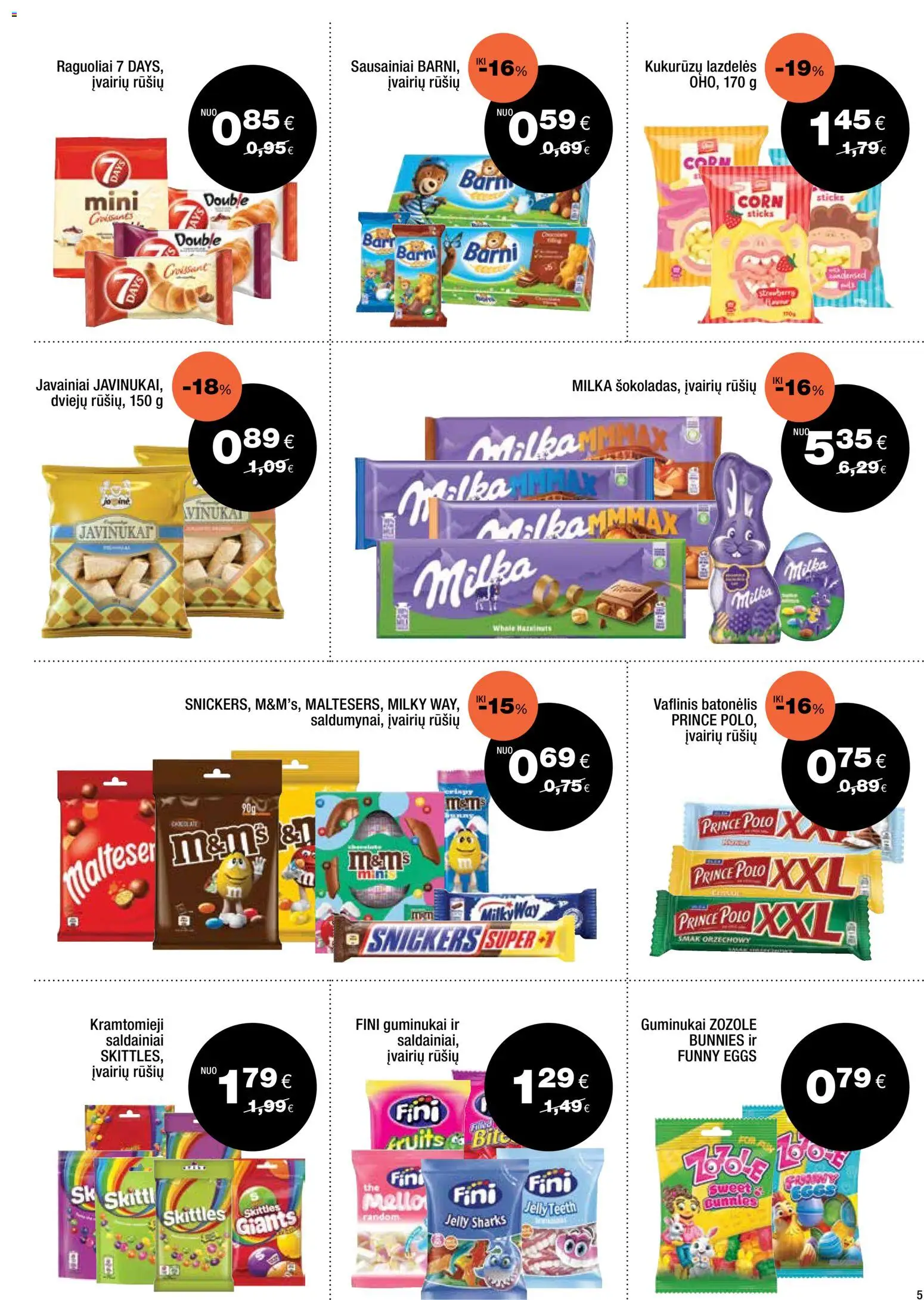 Express market akcijos nuo 08.03.2026 | Puslapis: 5 | Prekių: Sausainiai, Guminukai, Saldainiai