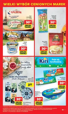 Carrefour Gazetka - Cenione marki, super ceny od 04.08.2025 | Strona: 7 | Produkty: Serek wiejski, Ser, Pizza, Sery pleśniowe