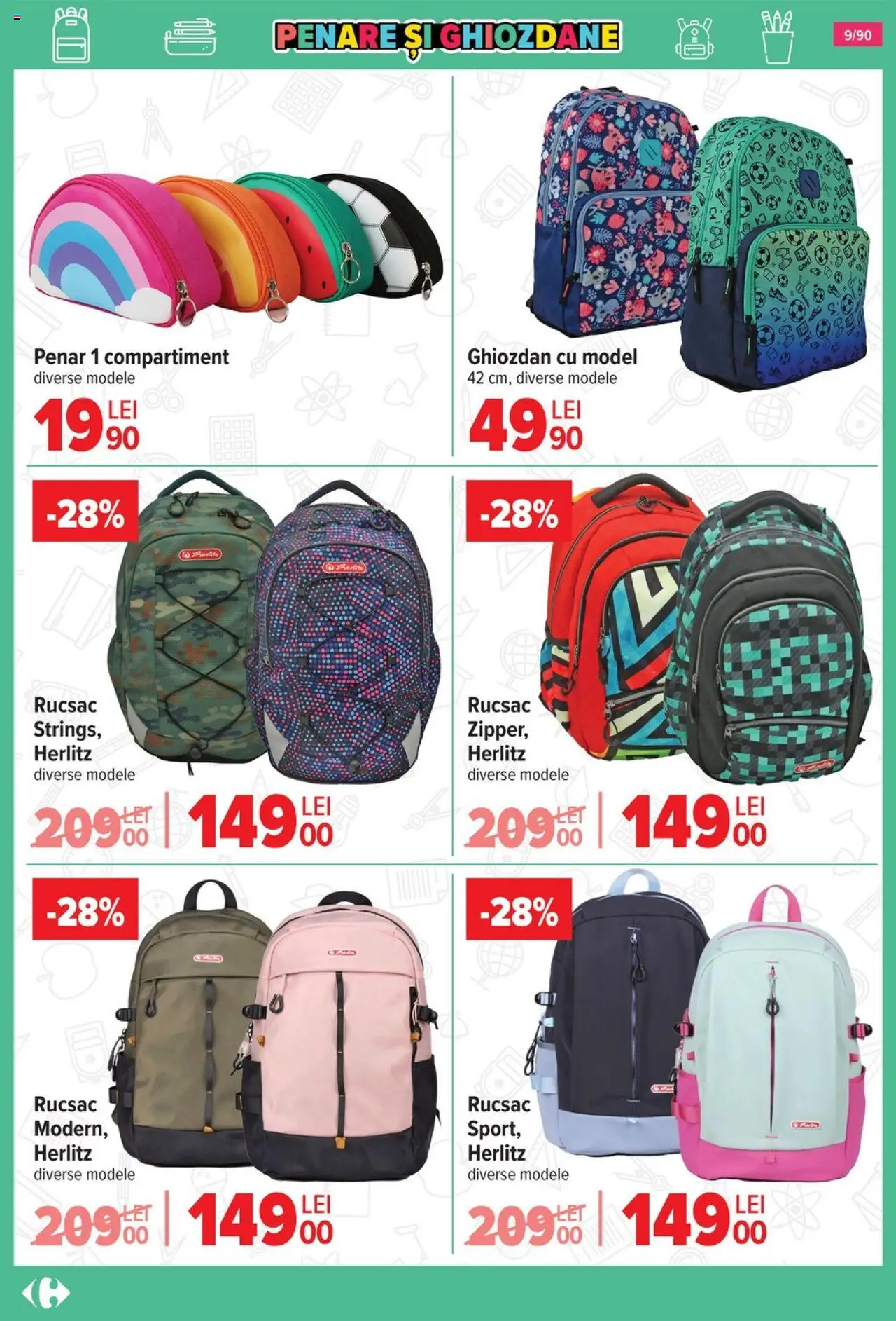 Carrefour catalog - Începe școala – valabil de la 13.08.2025 | Pagină: 10 | Produse: Ghiozdan, Rucsac