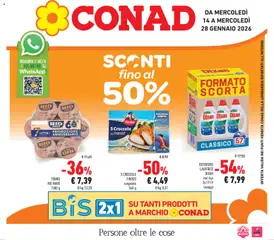 Anteprima del volantino Conad Lombardia catalogo valido a partire dal 14.01.2026