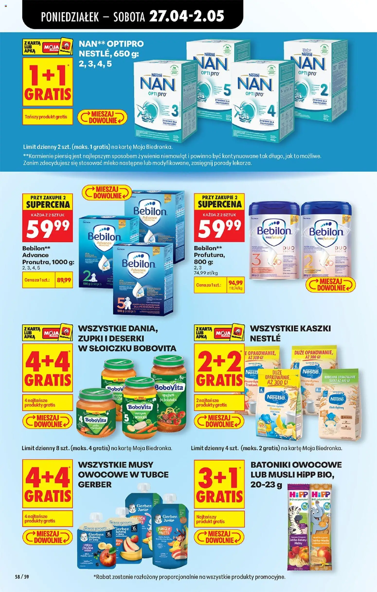 Biedronka Polsko leták od 27.04.2026 | Strana: 66 | Produkty: Mléko, Banán, Müsli, Hipp