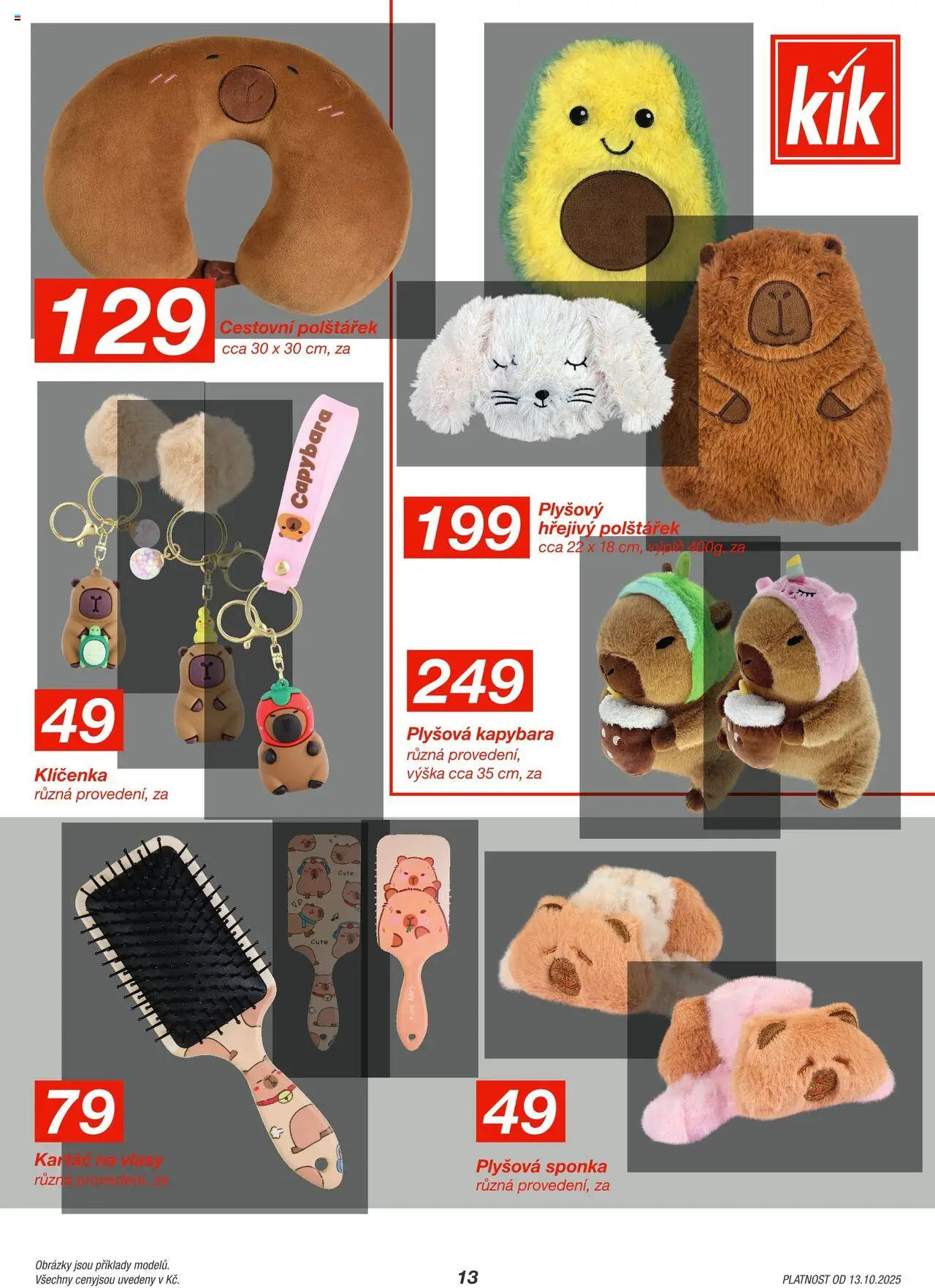 Kik leták od 13.10.2025 | Strana: 13 | Produkty: Kartáč na vlasy, Kartáč