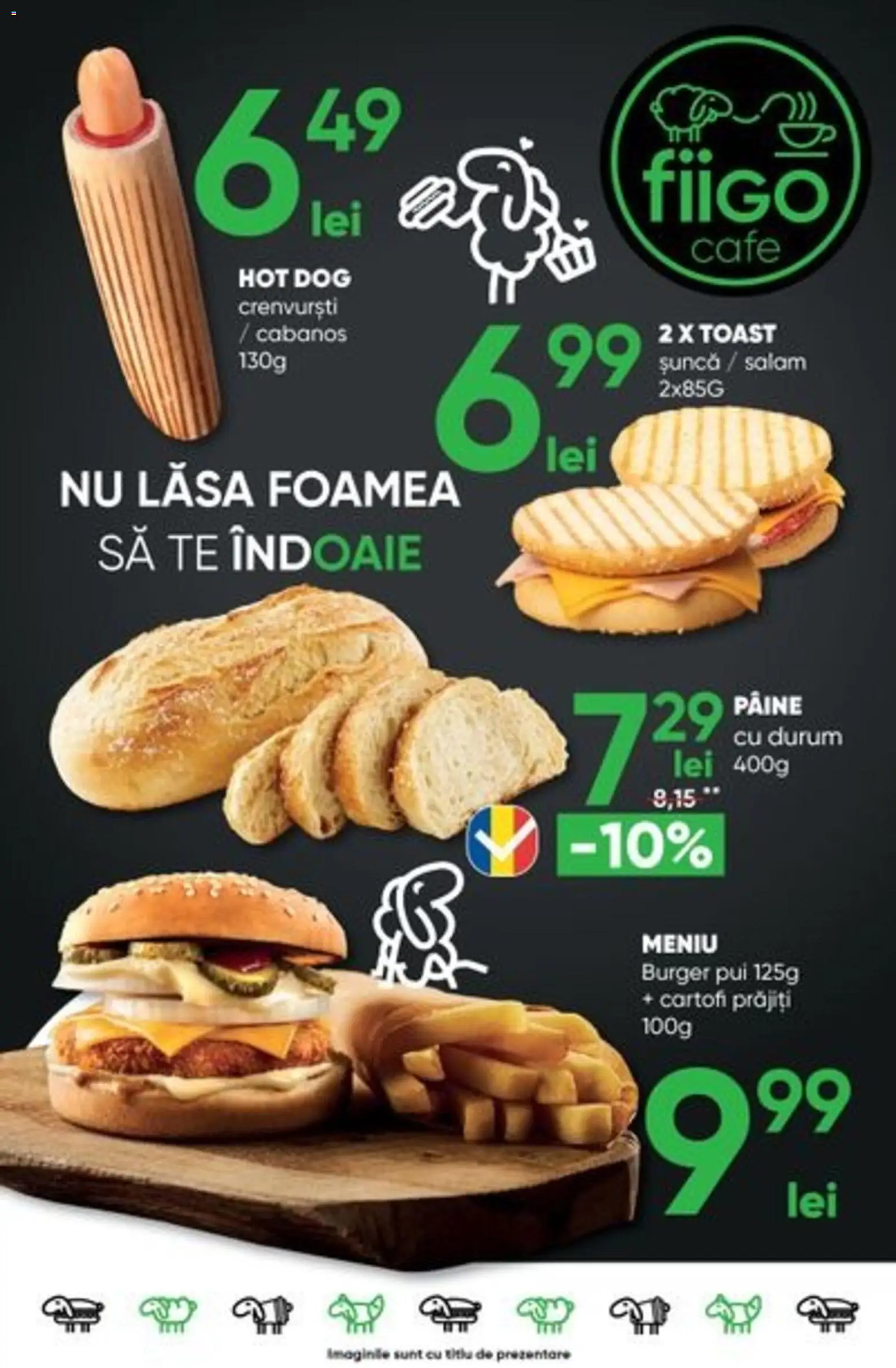 Noul catalog Profi – valabil de la 15.04.2026 | Pagină: 10 | Produse: Crenvurști, Pâine, Burger, Cartofi