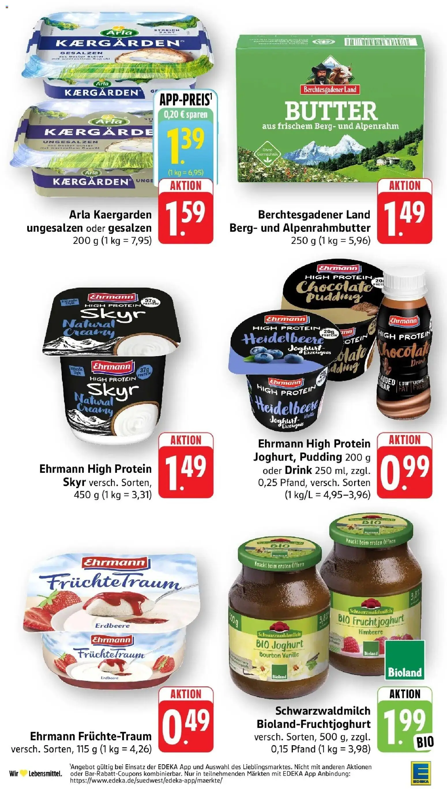 Edeka prospekt Mengen	 – gültig ab 19.04.2026 | Seite: 21 | Produkte: Butter, Joghurt, Rapsöl, Bourbon
