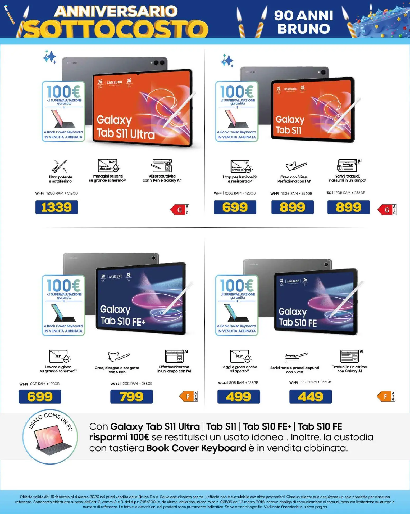 Volantino Euronics del 19.02.2026 | Pagina: 35 | Prodotti: Schermo, Top, Tastiera, Samsung