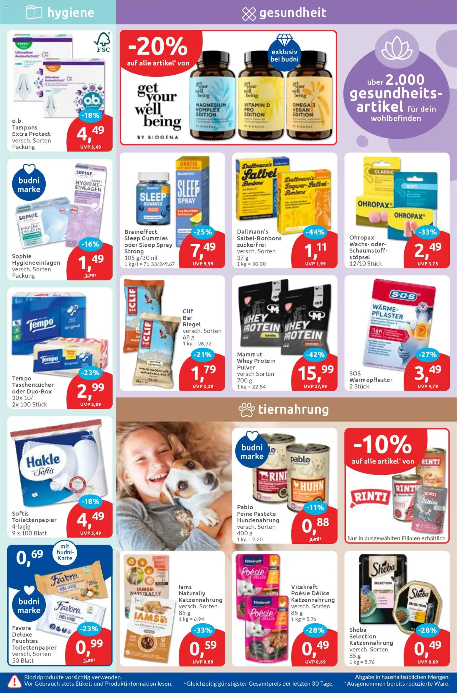 Budni Prospekt 	 – gültig ab 01.12.2025 | Seite: 5 | Produkte: Sheba, Tempo, Toilettenpapier