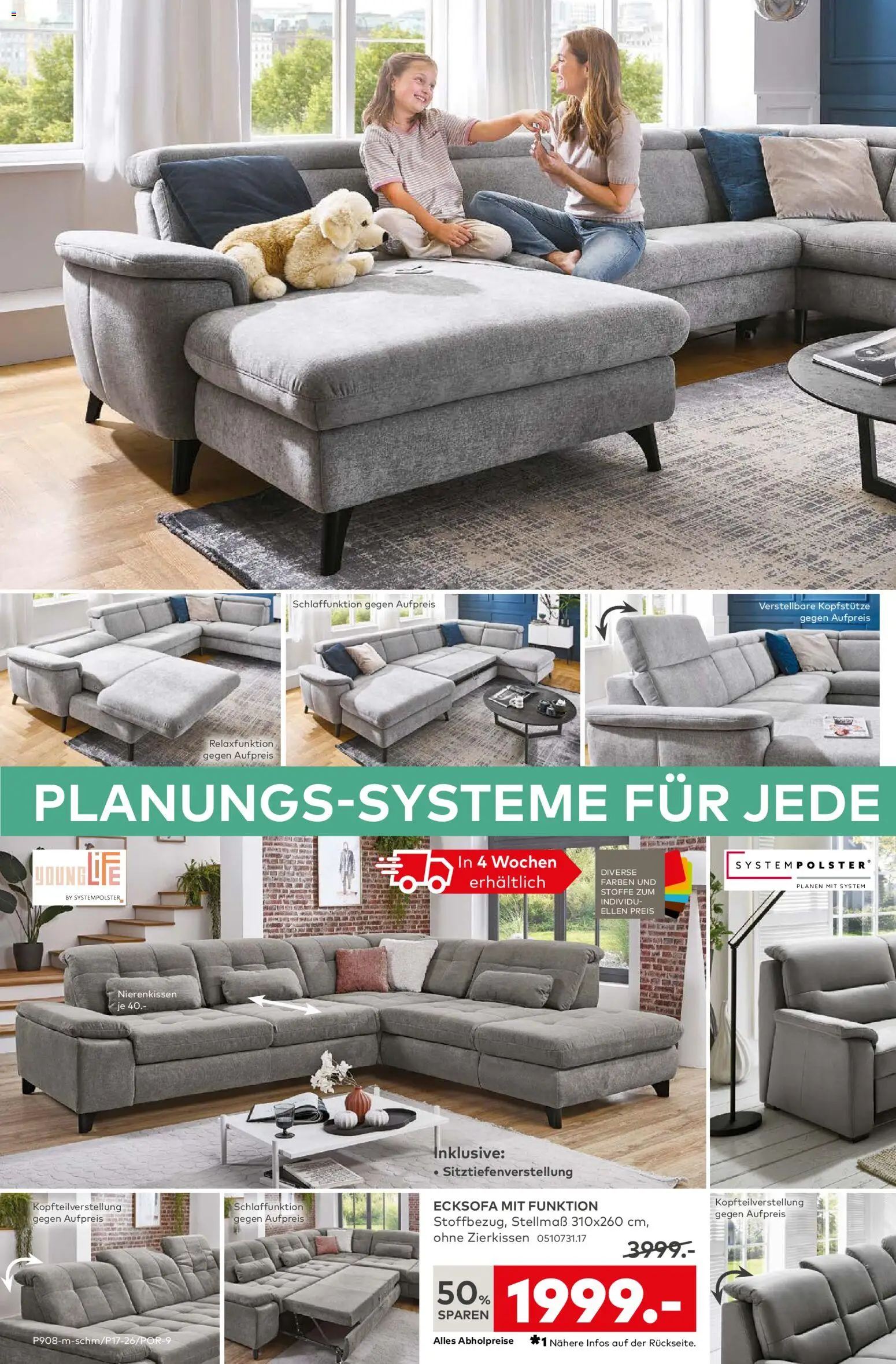 Porta! Prospekt Bergheim-Zieverich – gültig ab 13.04.2026 | Seite: 4 | Produkte: Ecksofa