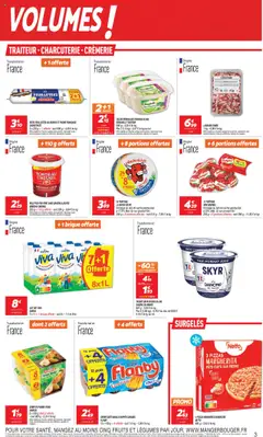  | Page: 3 | Produits: Pomme, Mini Babybel, Viande, Skyr