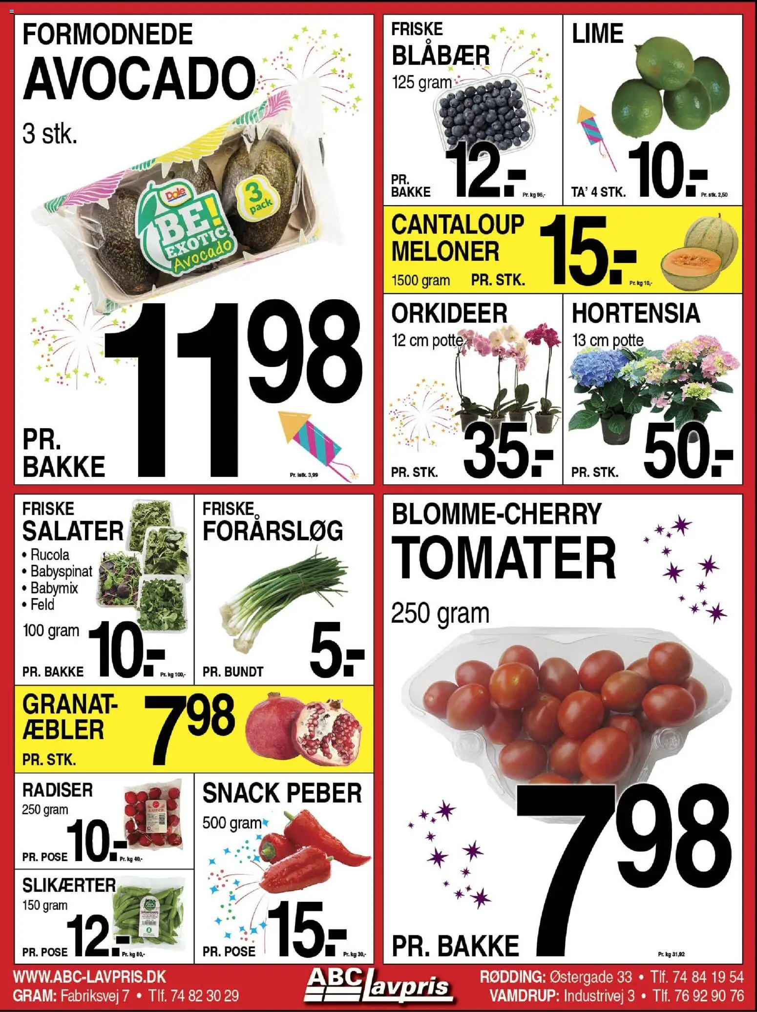 Abc Lavpris tilbudsavis – gyldig fra 24.12.2025 | Side: 8 | Produkter: Blåbær, Radiser, Æbler, Lime
