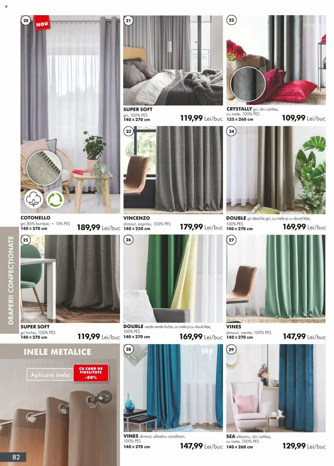 Noul catalog Diego – valabil de la 01.04.2024 | Pagină: 82 | Produse: Draperii