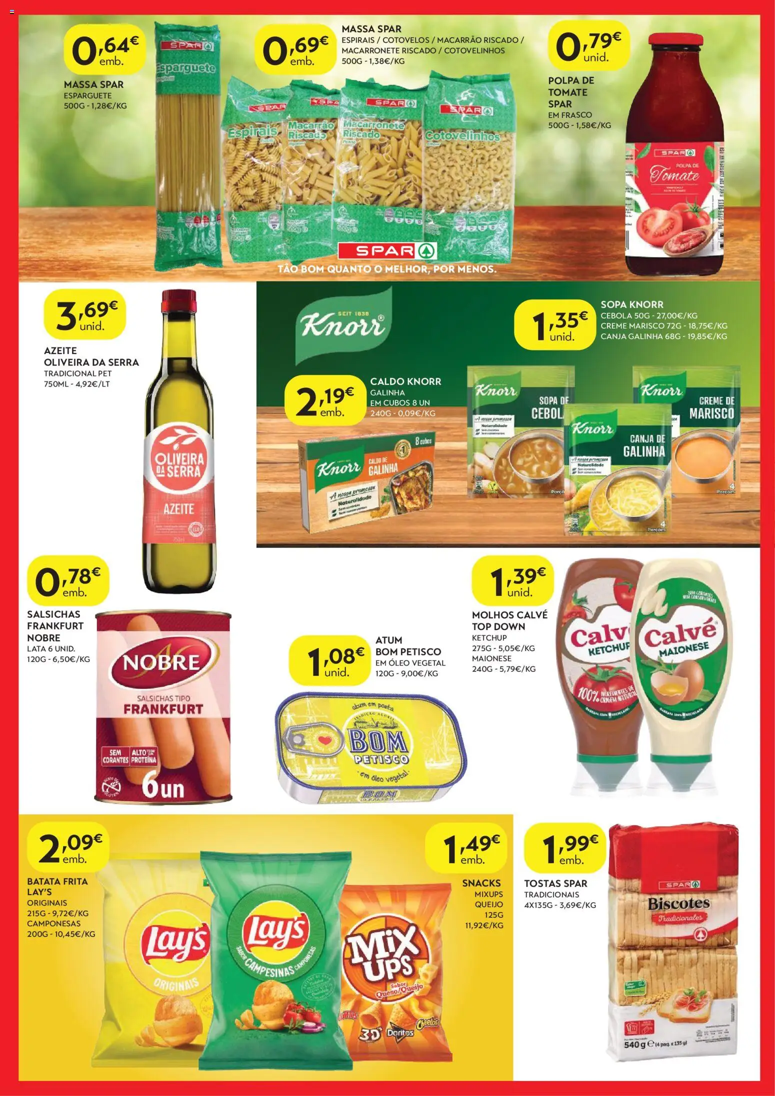 Spar - folheto │ válido de 03.03.2026 | Página: 5 | Produtos: Tostas, Knorr, Óleo, Massa