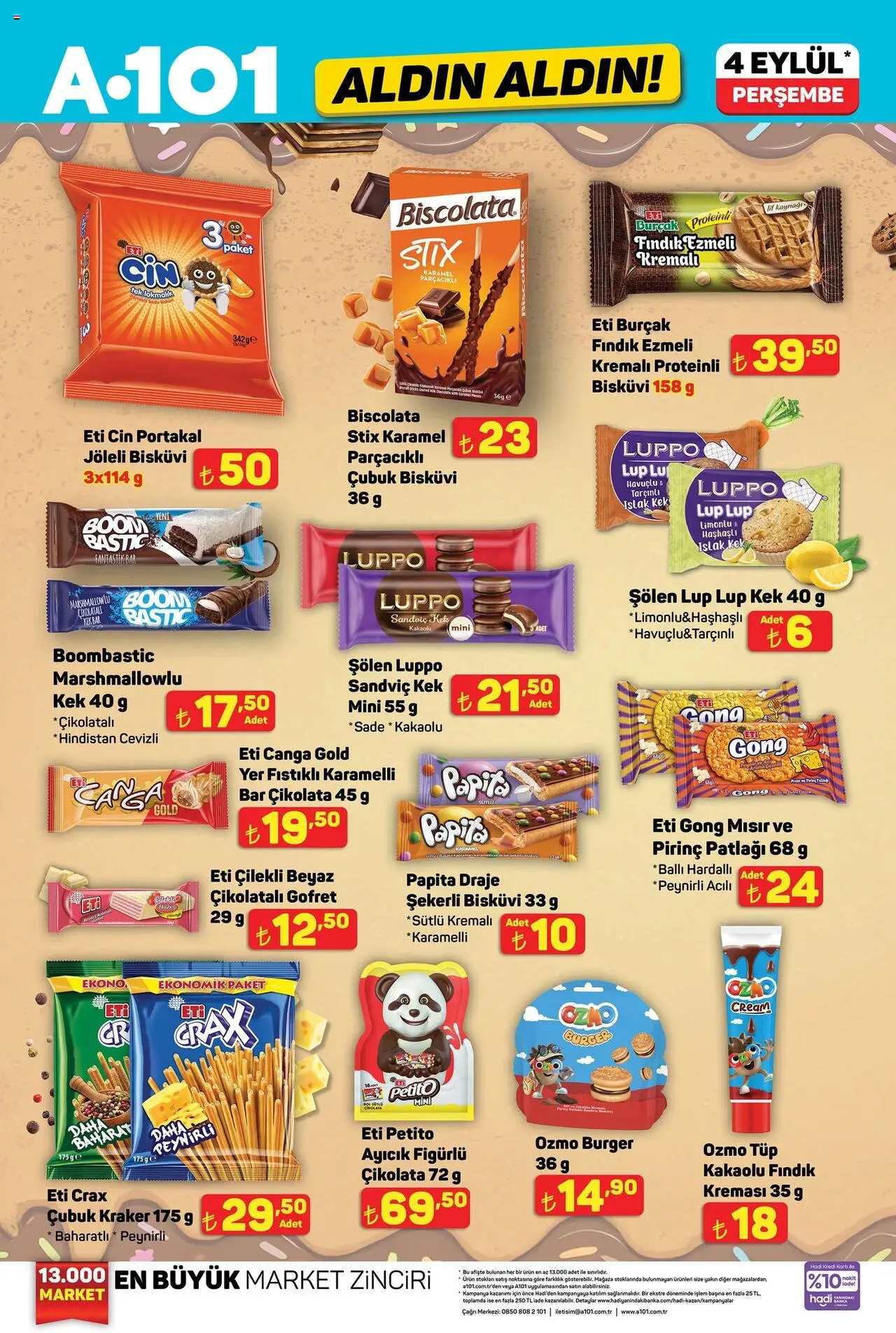 A101 Katalog Aldın Aldın - 04.09.2025 tarihinden itibaren geçerlidir | Sayfa: 14 | Ürünler: Gofret, Çikolatalı gofret, Portakal, Pirinç