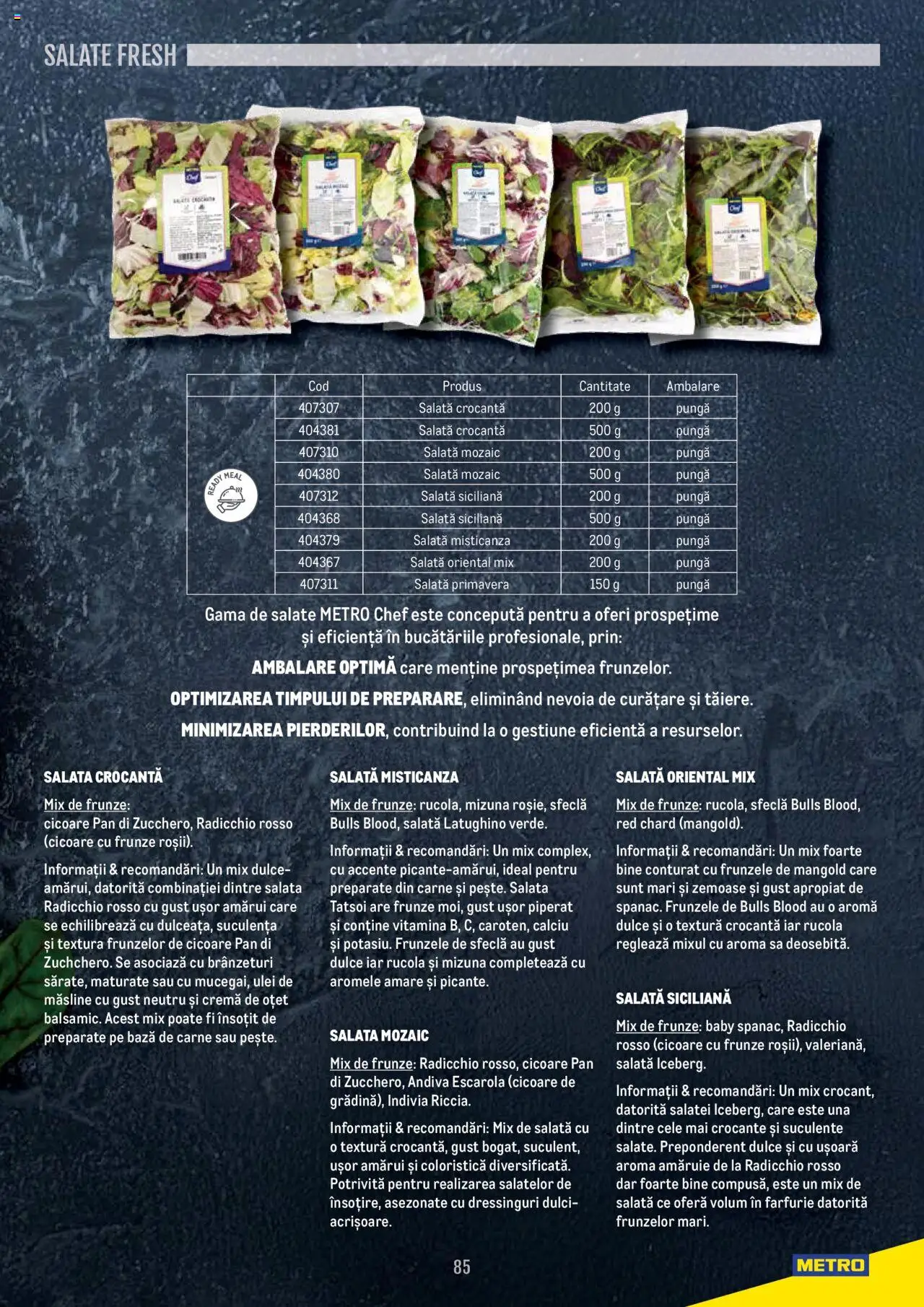 Noul catalog Metro – valabil de la 14.11.2024 | Pagină: 85 | Produse: Pungă, Măsline, Oțet, Sfeclă