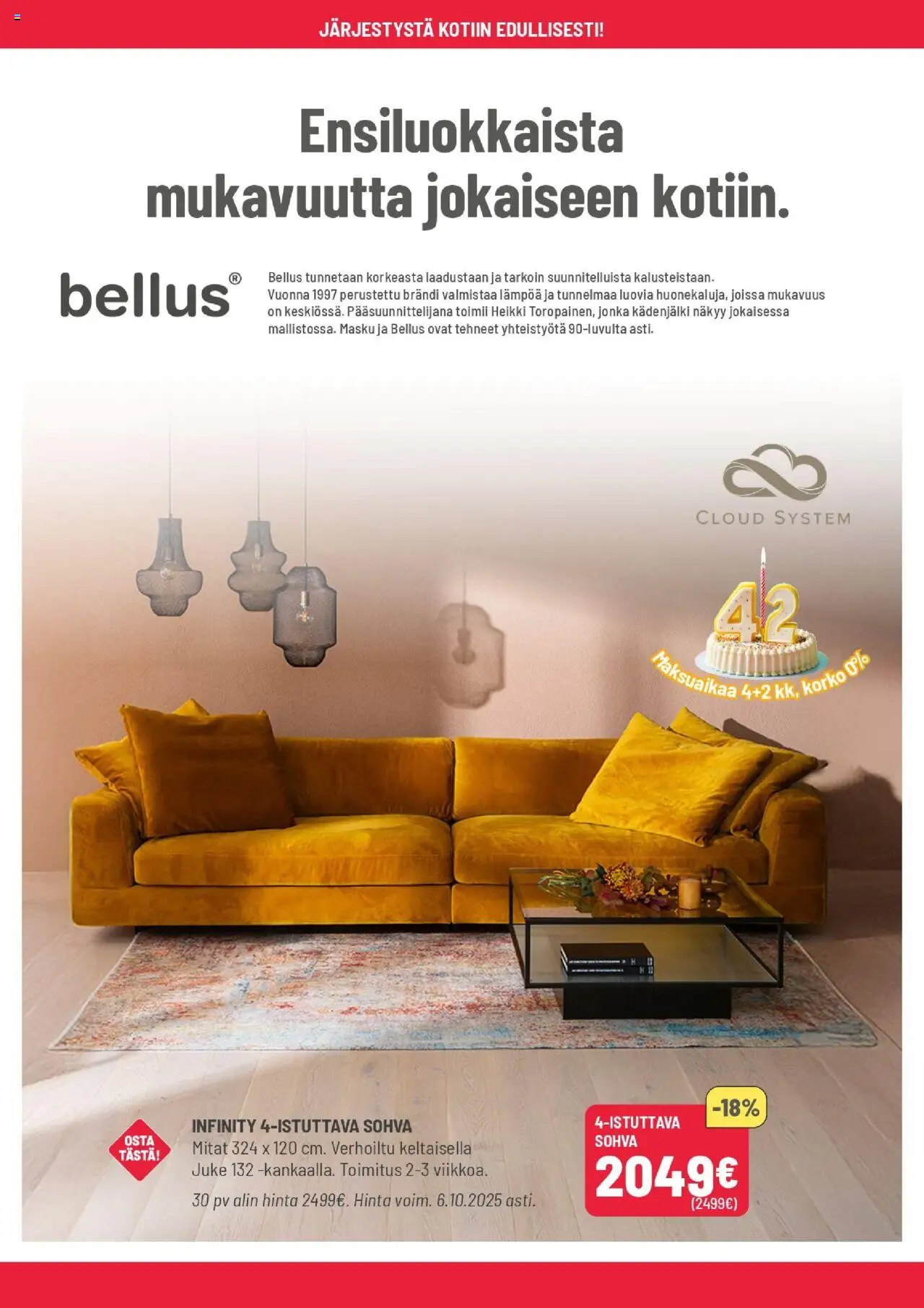 Masku tarjoukset – voimassa 29.09.2025 alkaen | Sivu: 12 | Tuotteet: Sohva