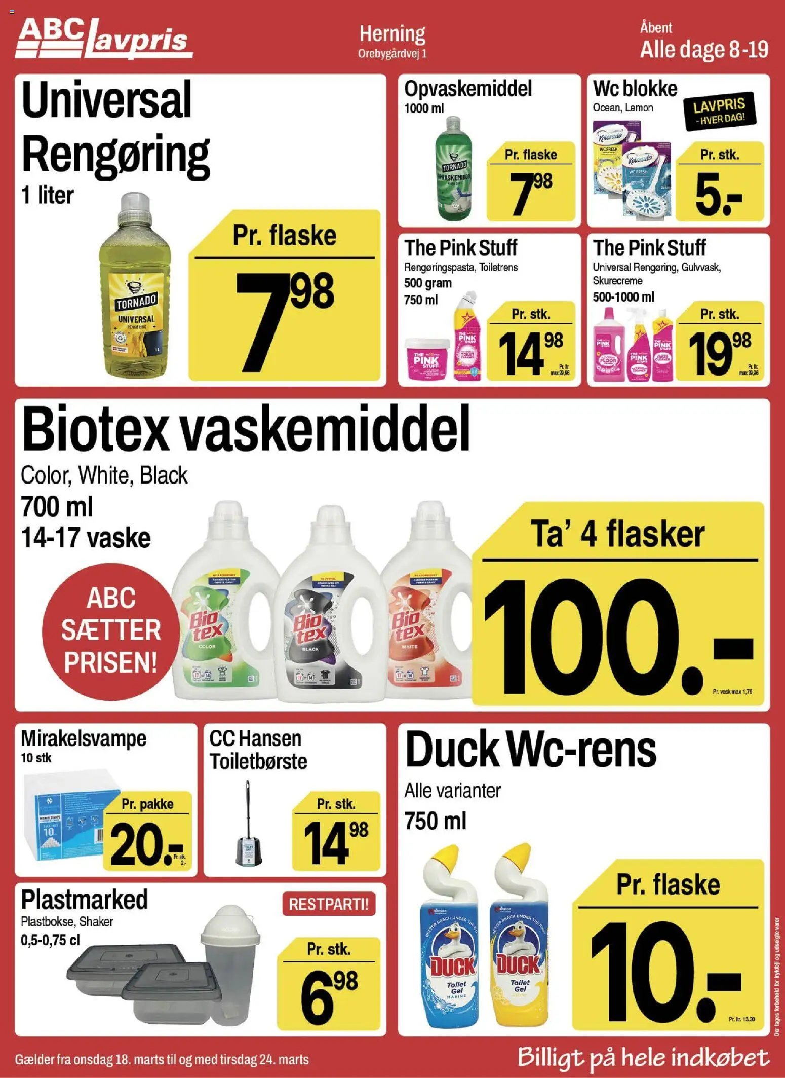 Abc Lavpris tilbudsavis – gyldig fra 18.03.2026 | Side: 11 | Produkter: Opvaskemiddel, Toilet