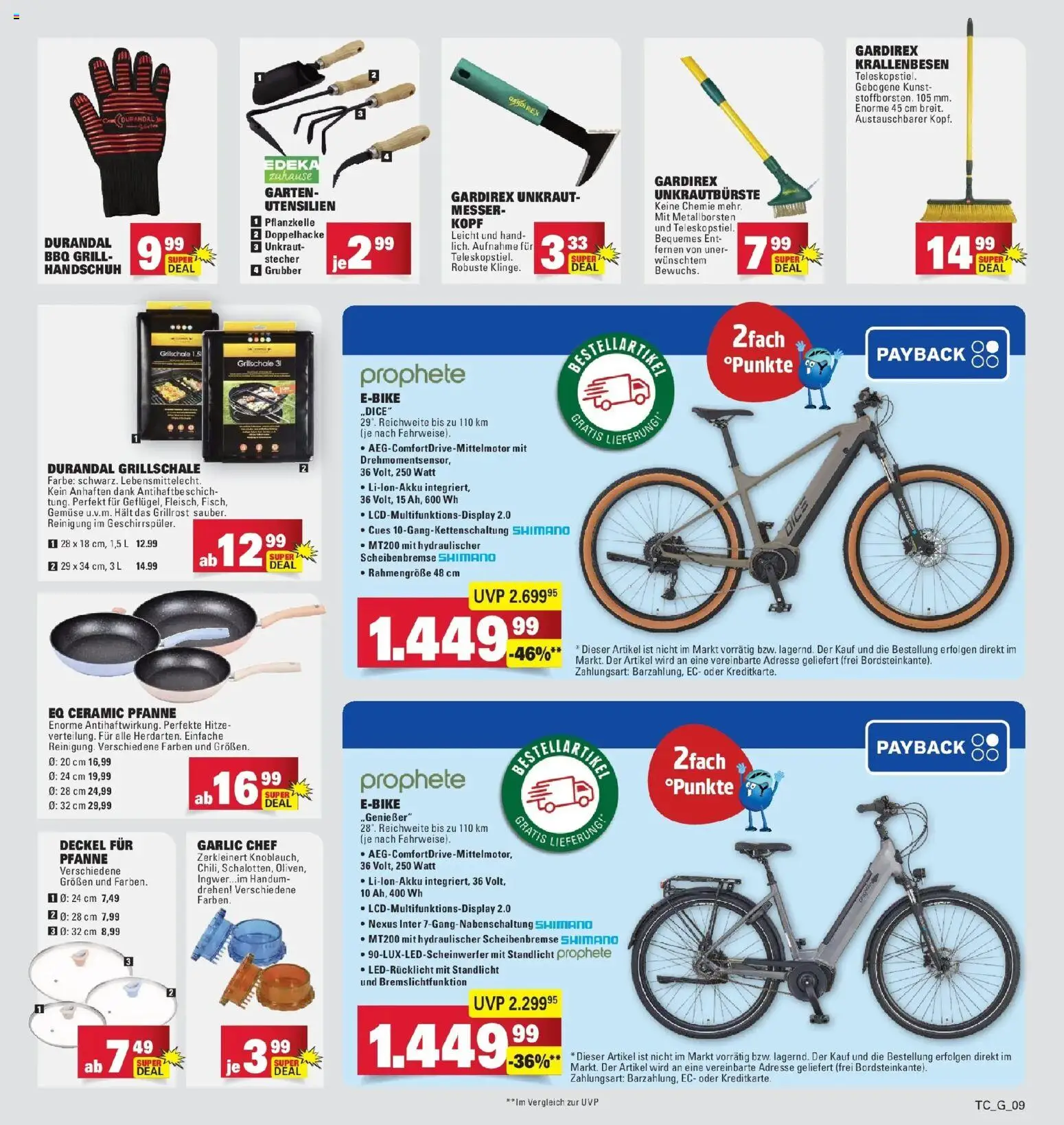 Edeka prospekt Göppingen	 – gültig ab 29.03.2026 | Seite: 45 | Produkte: Grill, E-Bike, Gemüse