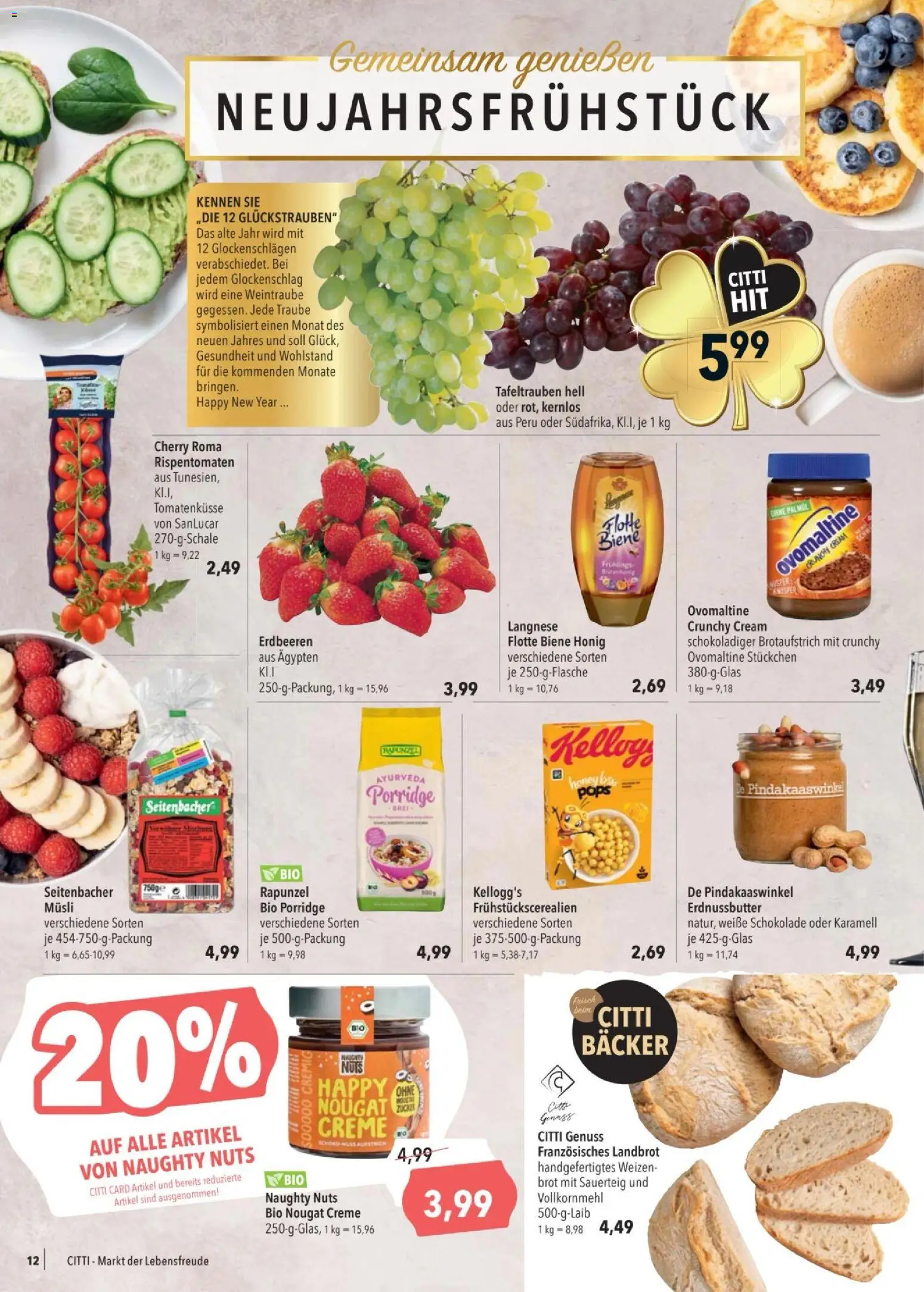 CITTI tilbudsavis – gyldig fra 27.12.2025 | Side: 12 | Produkter: Creme, Müsli, Cherry, Nougat