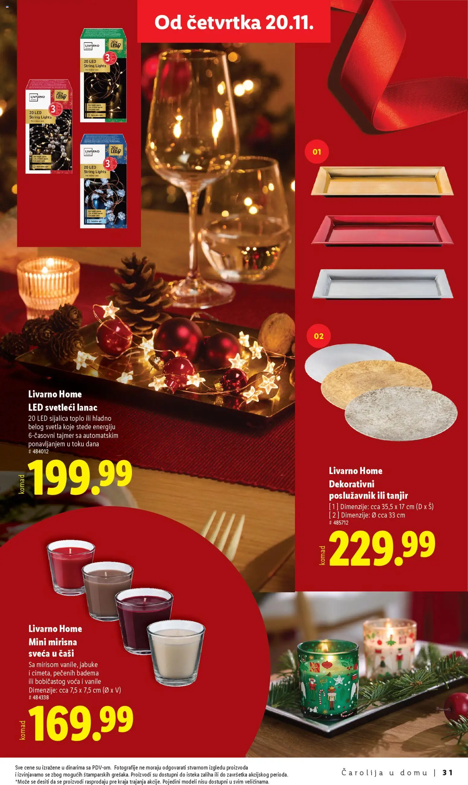 Lidl katalog - važi od 10.11.2025 | Strana: 31 | Proizvode: Tanjir, Sijalica, LED sijalica, Jabuke