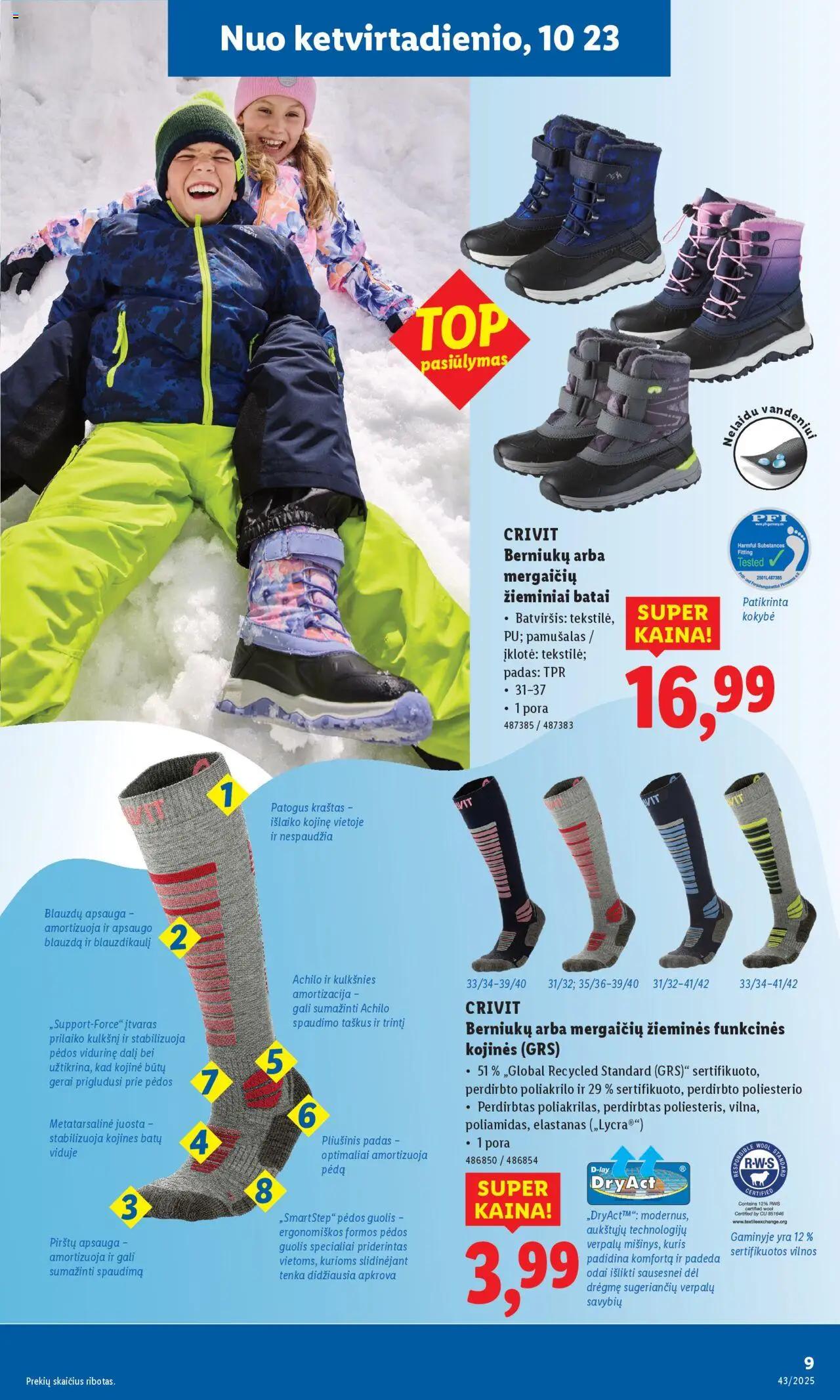 LIDL akcijos nuo 20.10.2025 | Puslapis: 25 | Prekių: Kojinės