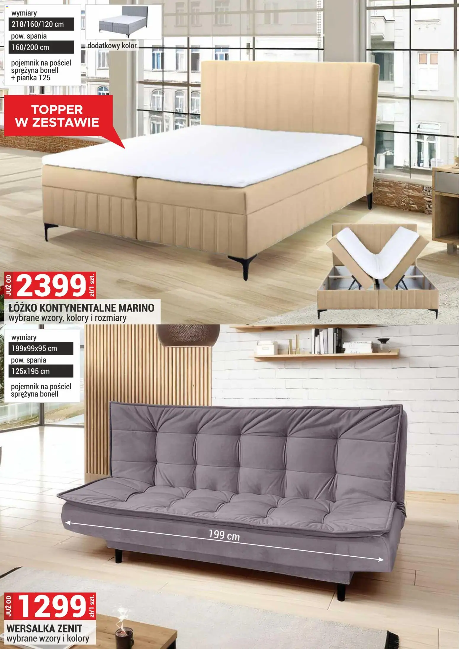 Merkury Market Gazetka - Meble, Wypoczynki, Materace od 02.01.2026 | Strona: 16 | Produkty: Pościel, Łóżko