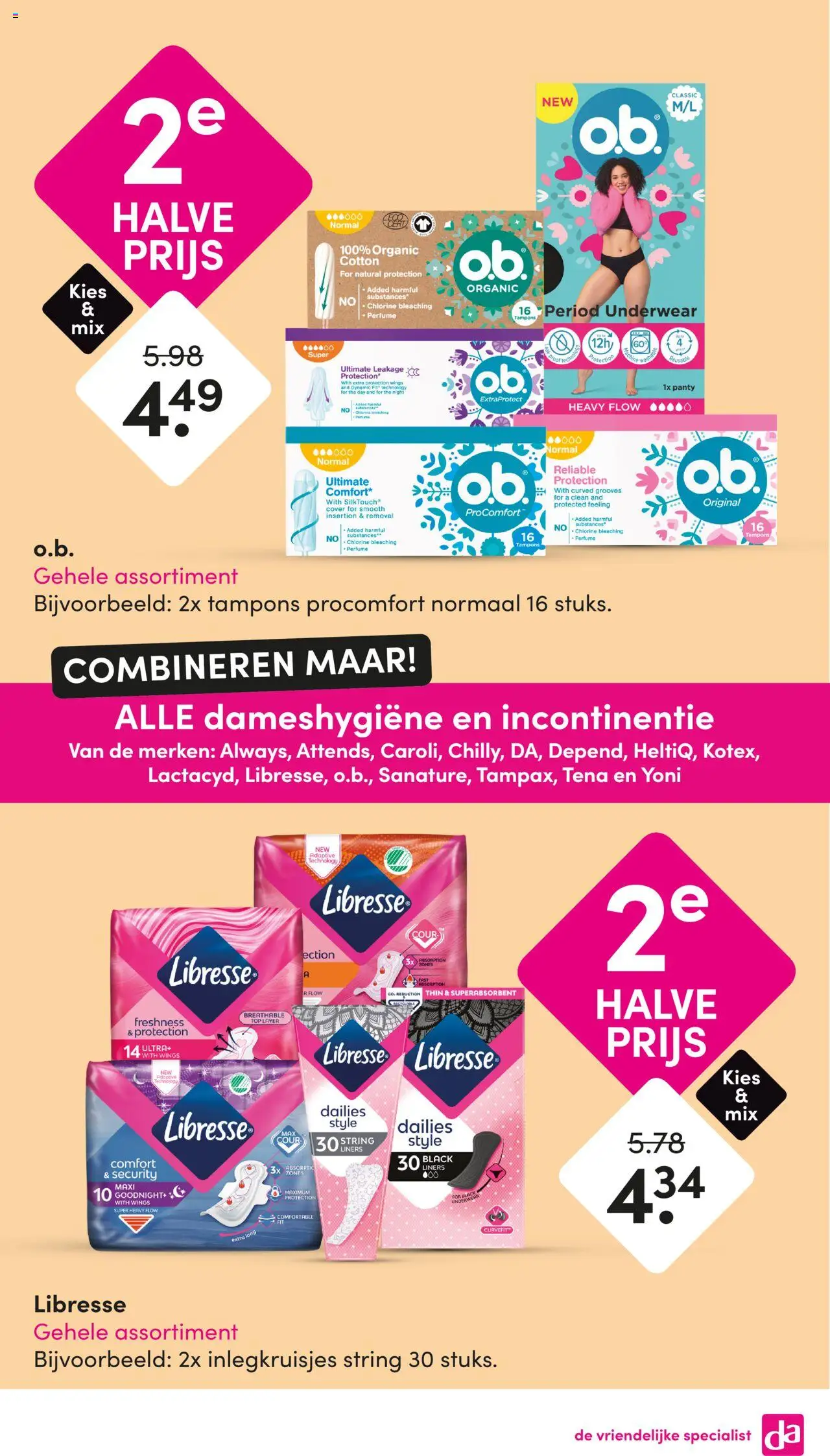  | Pagina: 7 | Producten: Panty, Tampons