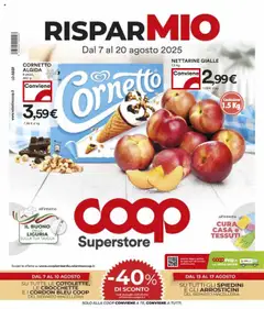 Anteprima del volantino COOP Superstore - Milano catalogo valido a partire dal 07.08.2025