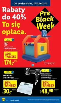Pogląd oferty "Lidl Black Friday" - ważna od 17.11.2025 | Strona: 8 | Produkty: Suszarka, Waga, Suszarka do włosów