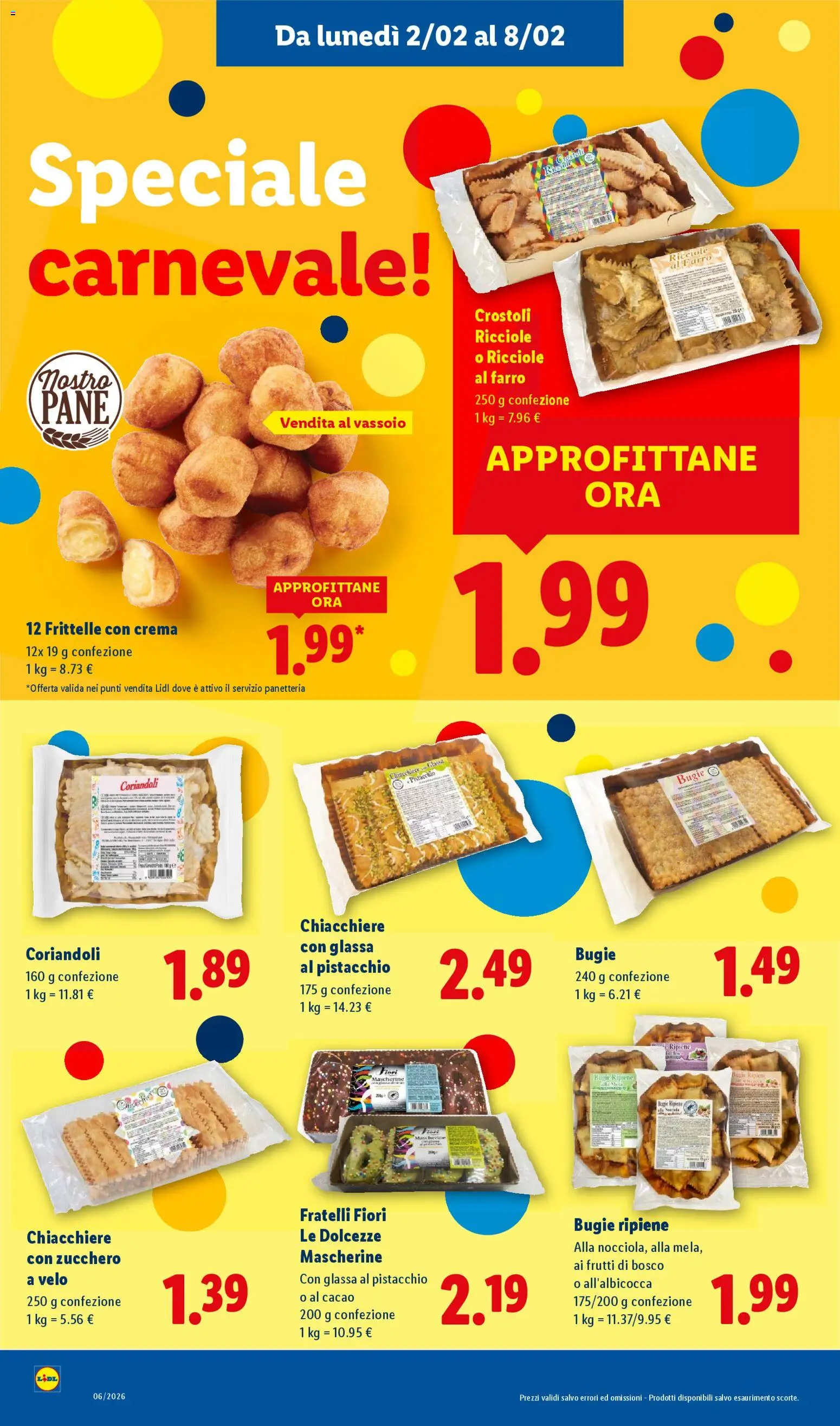Volantino Lidl del 02.02.2026 | Pagina: 16 | Prodotti: Crema, Pane, Cacao, Glassa