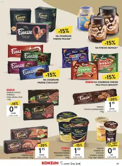 Finesse PRALINE, COKOLADNI DESERT - Pregled kataloga iz trgovine Konzum, vrijedi od 19.01.2026 | Stranica: 23