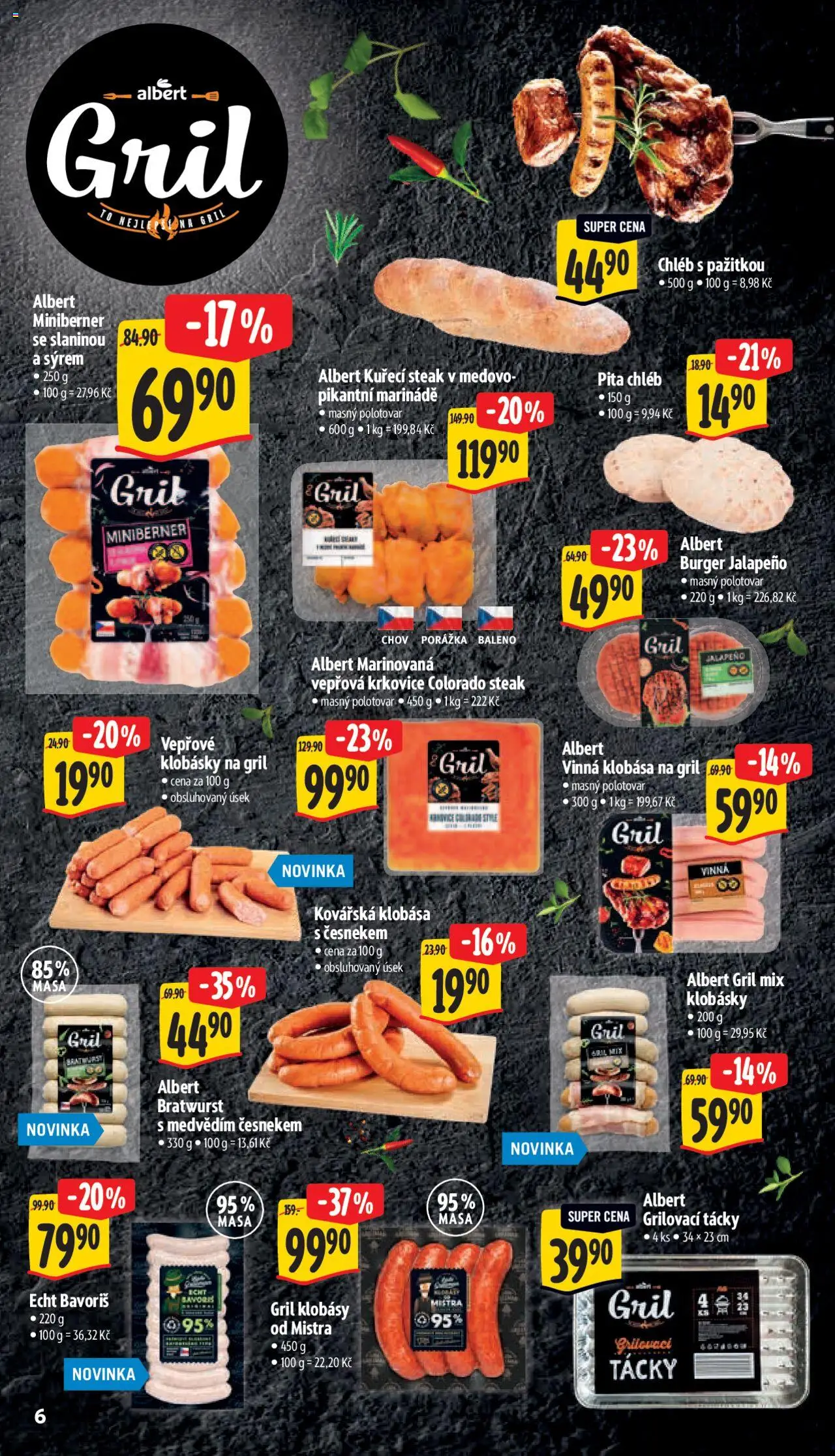 Albert leták - Supermarket od 11.06.2025 | Strana: 11 | Produkty: Chléb, Vinná klobása, Klobásy, Krkovice