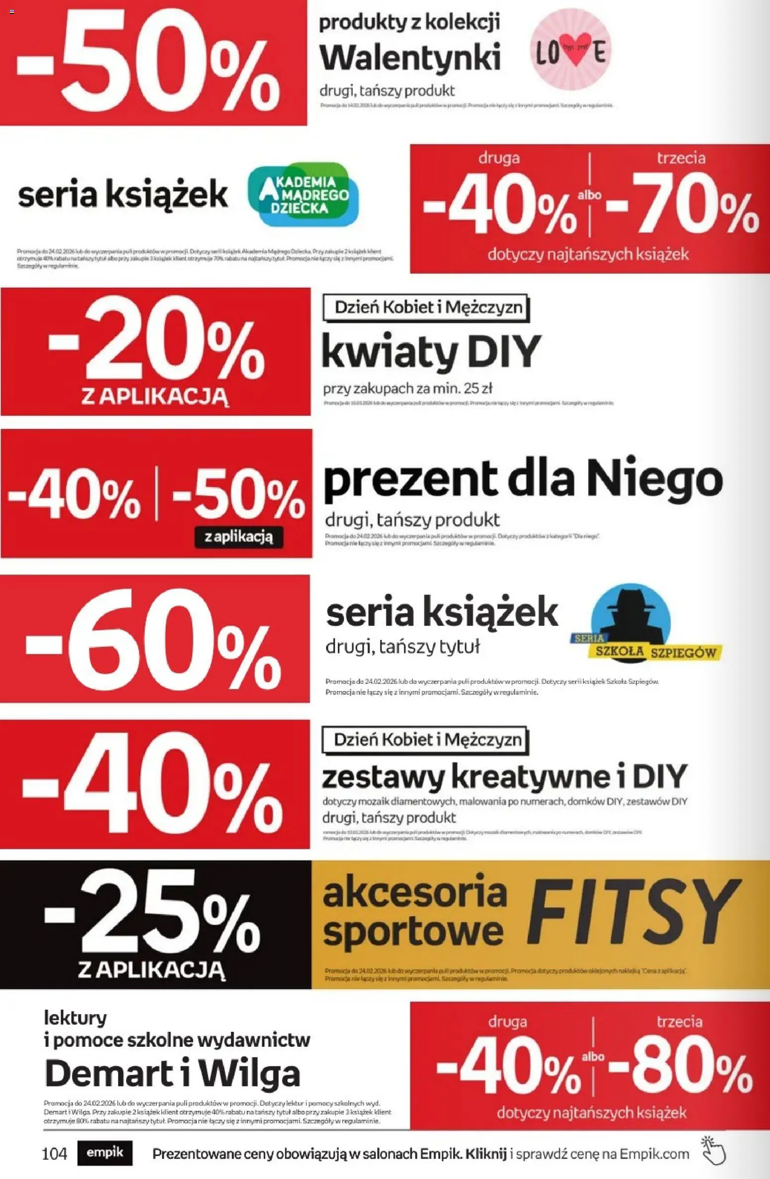 Empik promocje od 11.02.2026 | Strona: 104 | Produkty: Kwiaty