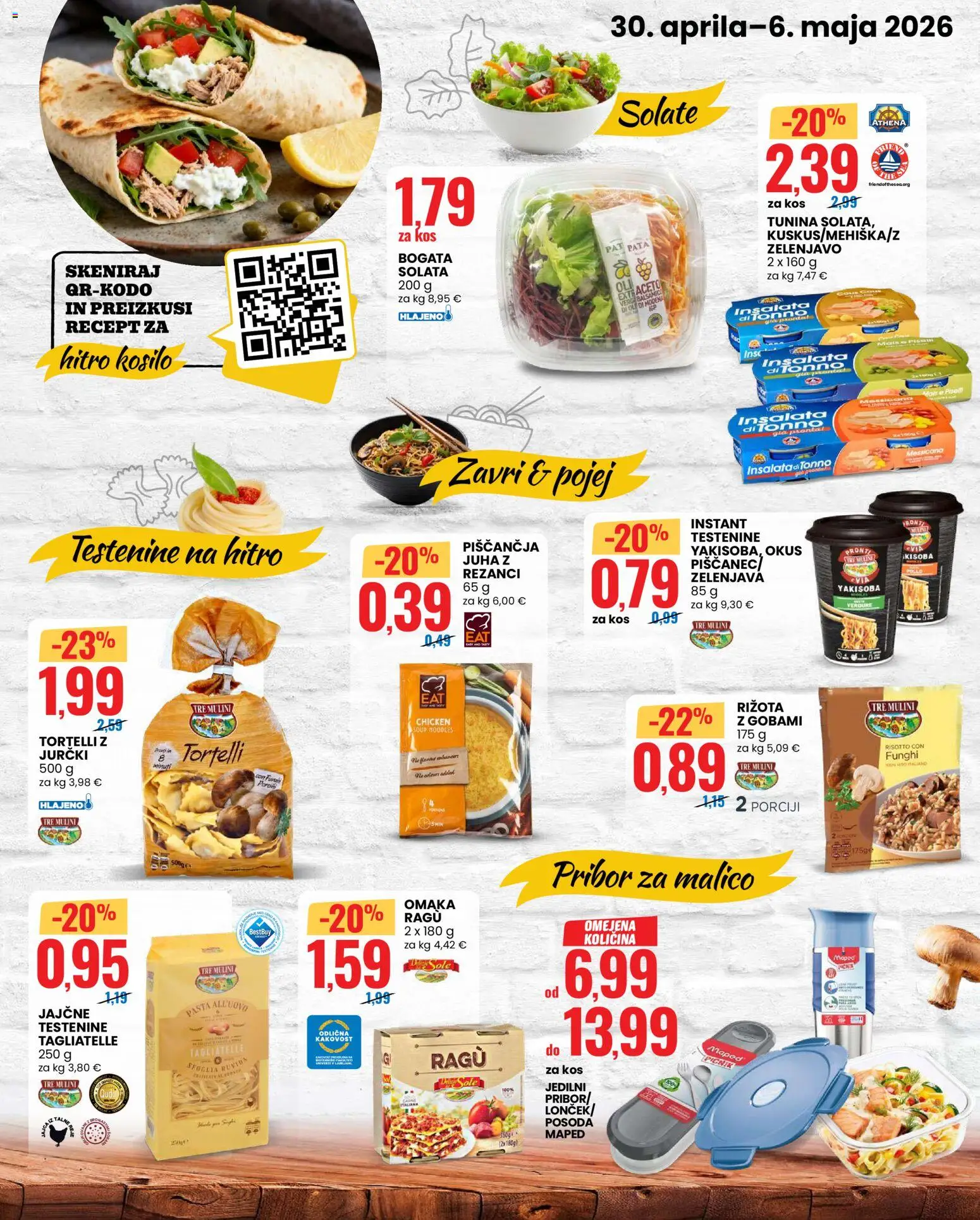 Novi Eurospin katalog ponudbe – veljaven od 30.04.2026 | Stran: 9 | Izdelki: Rezanci, Juha, Kos, Kuskus