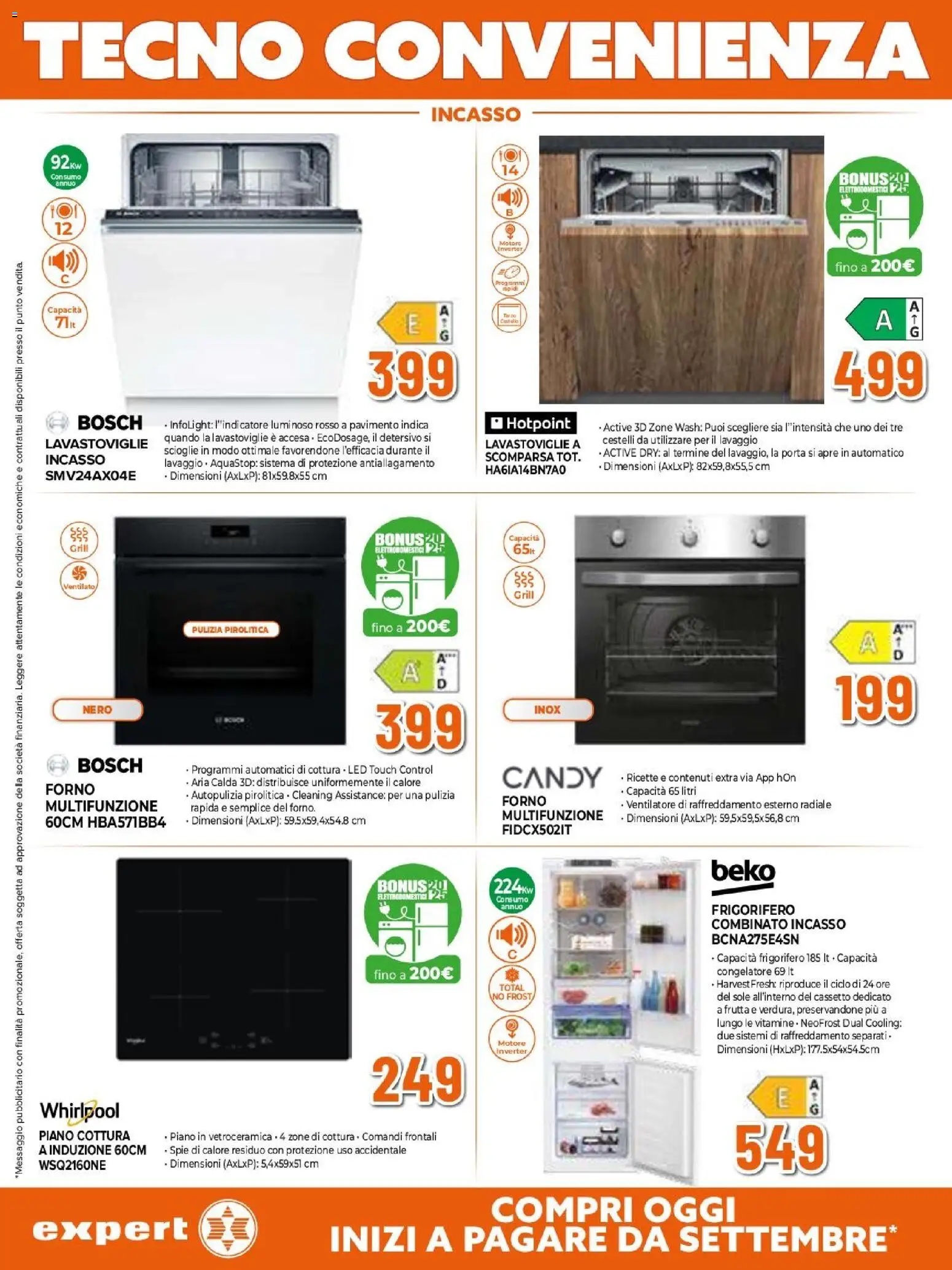 Volantino Expert del 26.03.2026 | Pagina: 18 | Prodotti: Ventilatore, Pavimento, Lavastoviglie, Forno