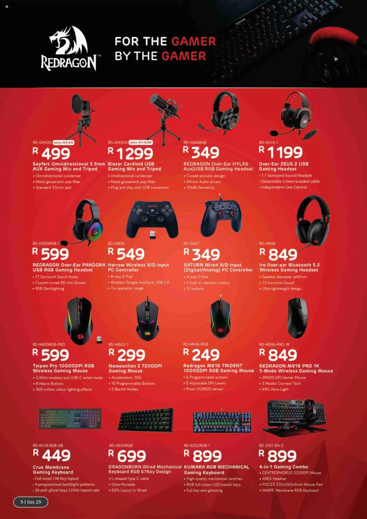New Computer Mania catalogue – valid from 01.10.2025 | Page: 6 | Products: Headset, Mouse, Cable, Speaker