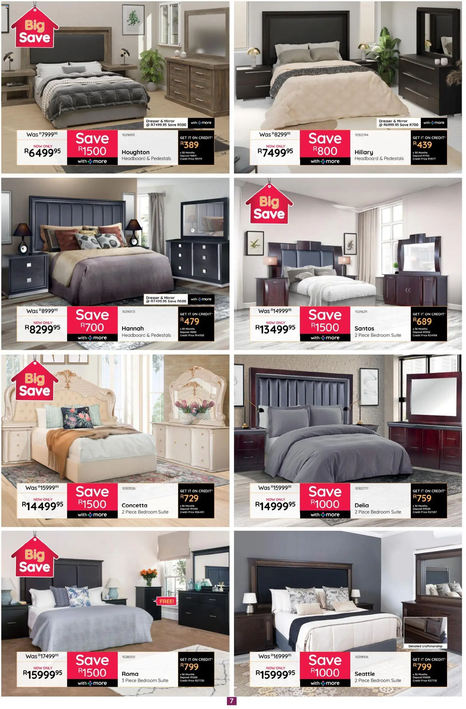 New Bradlows catalogue – valid from 19.02.2026 | Page: 7 | Products: Headboard, Mirror